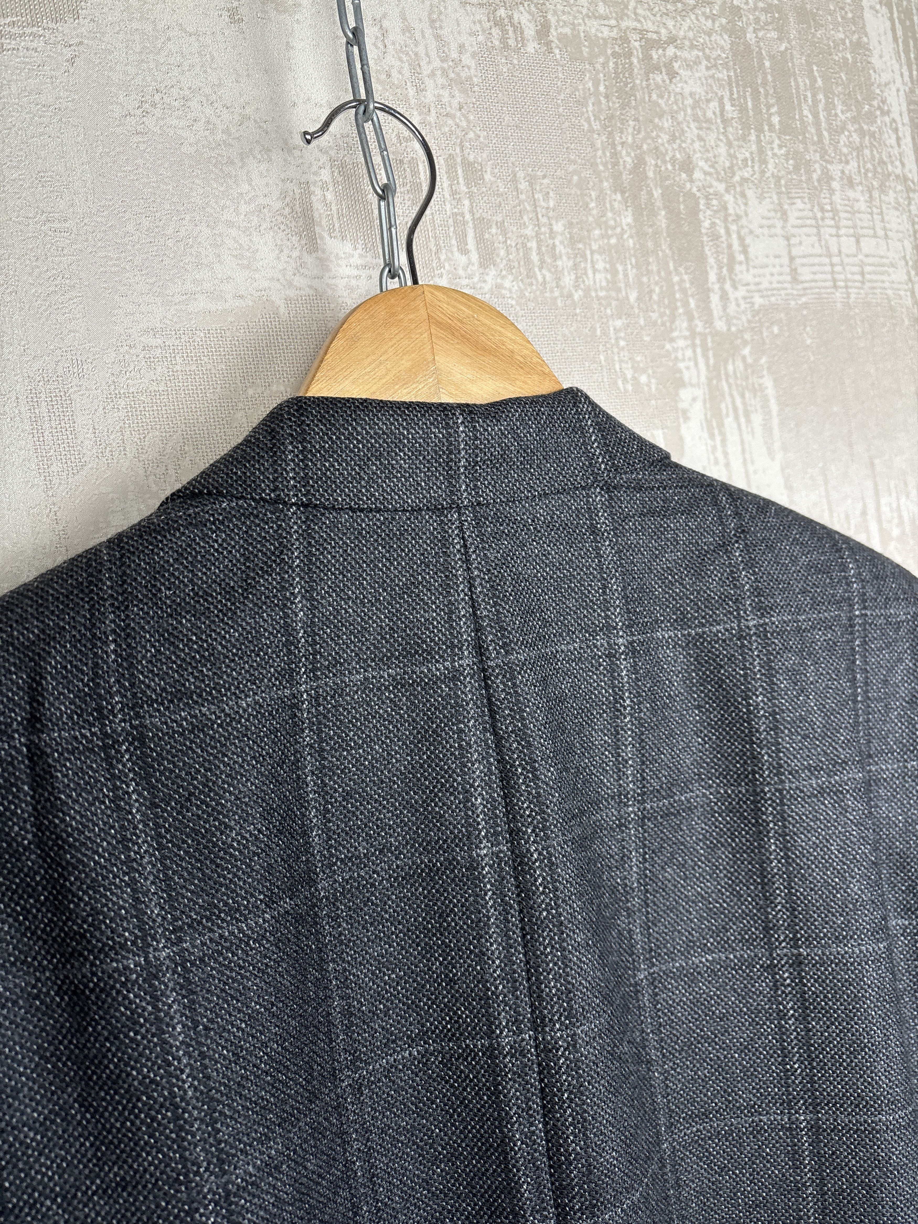 Other Mario Barutti x Cashalana Wool Cashmere Blend Check Blazer Size 38R - 15 Thumbnail