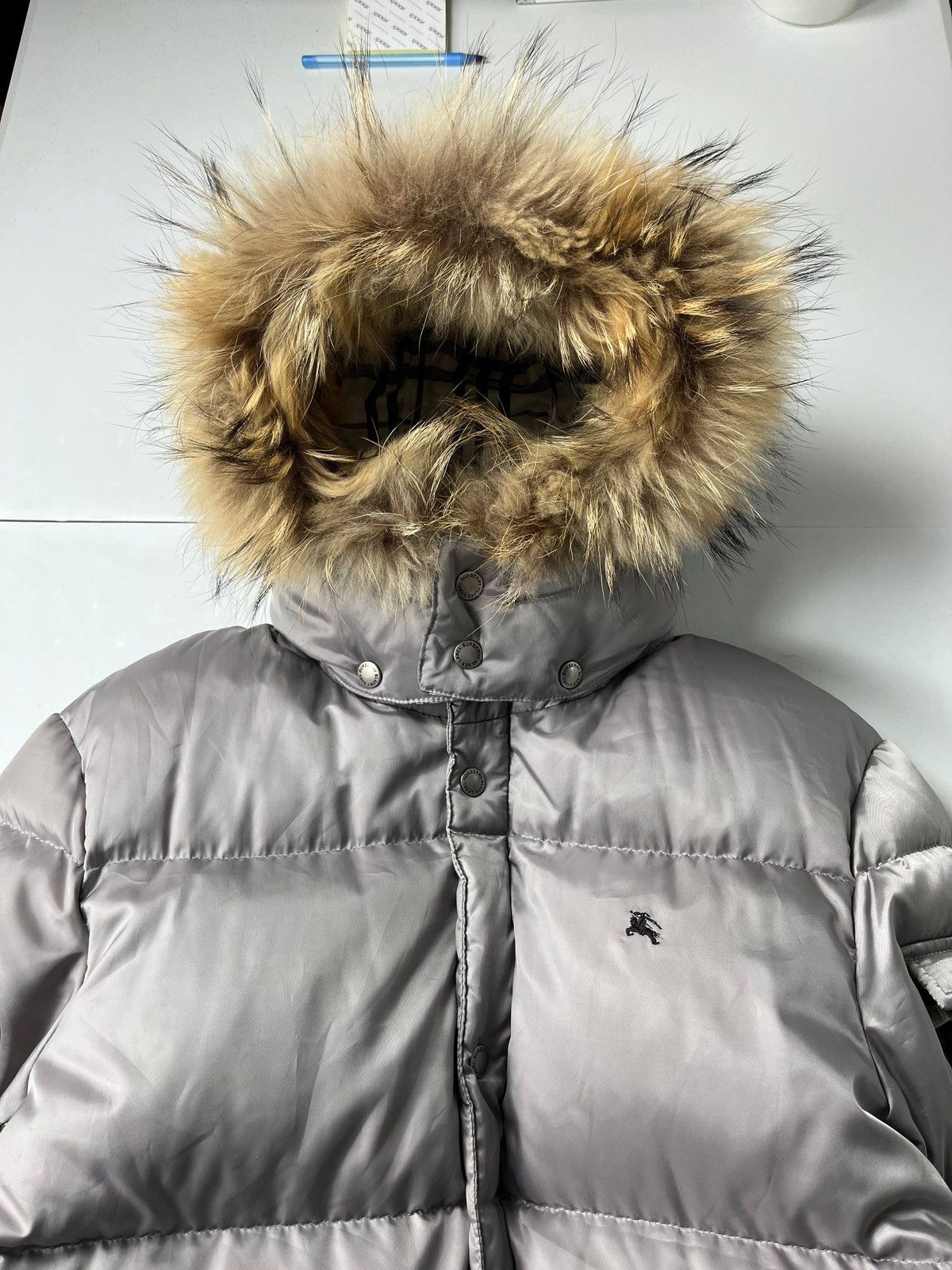 Burberry 00’ Japanese Burberry fur puffer jacket Size US L / EU 52-54 / 3 - 2 Thumbnail