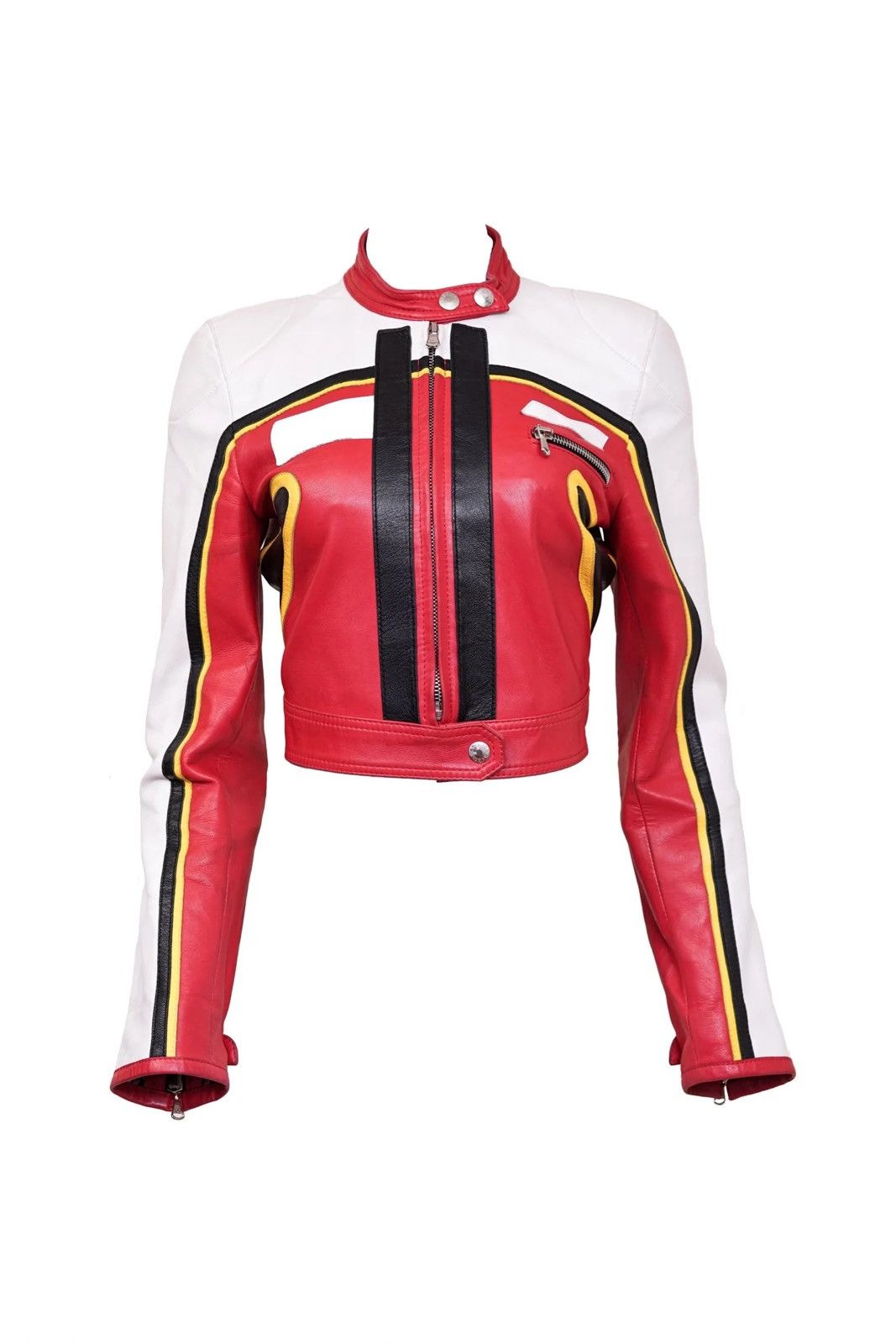 Dolce & Gabbana Dolce & Gabbana S/S 2001 Runway Leather Biker Jacket Size M / US 6-8 / IT 42-44 - 1 Thumbnail