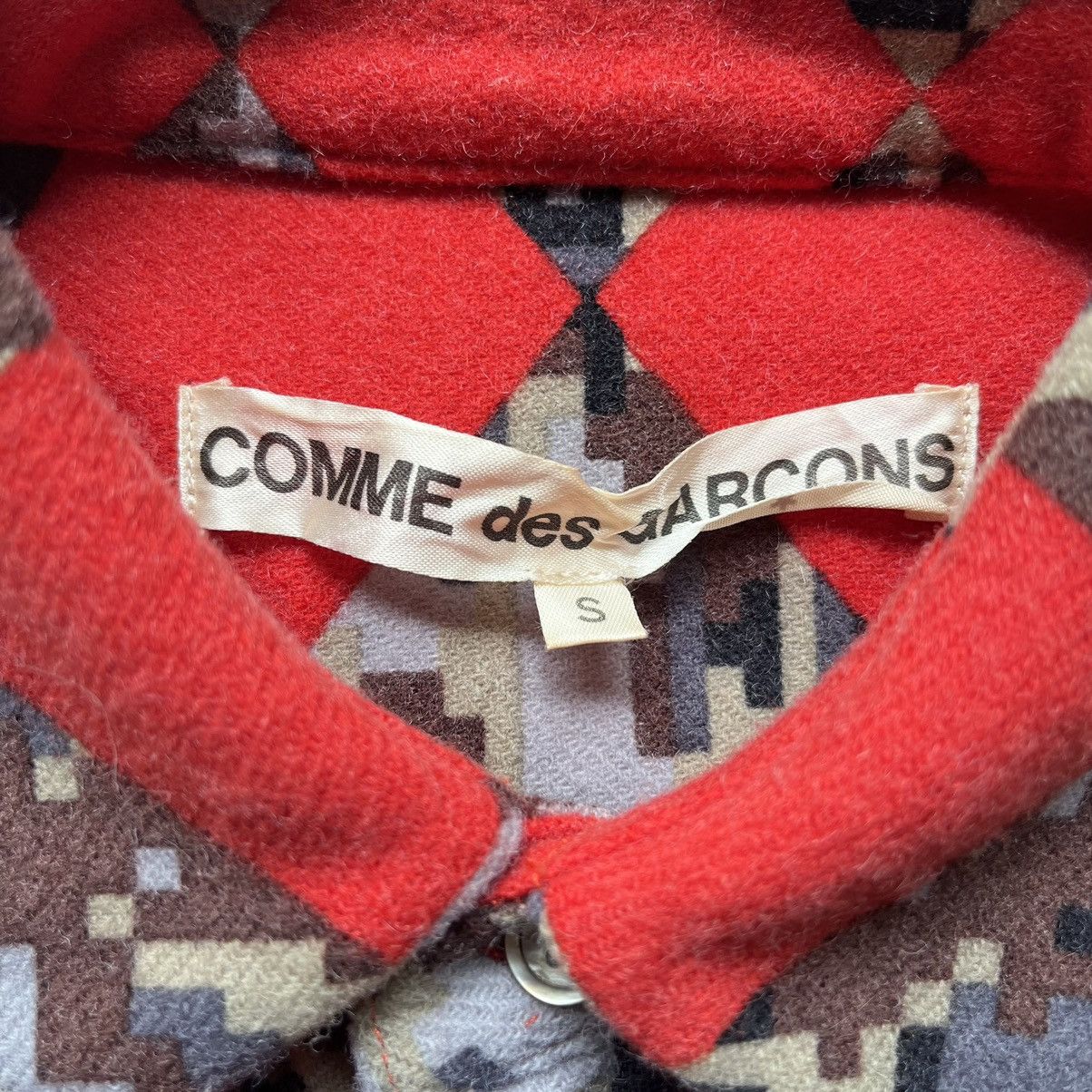 Comme des Garcons × Comme des Garcons Homme × Comme des Garcons Homme Deux AW03 Comme des Garcons Check Pixel Red Wool Shirt Size US S / EU 44-46 / 1 - 6 Thumbnail