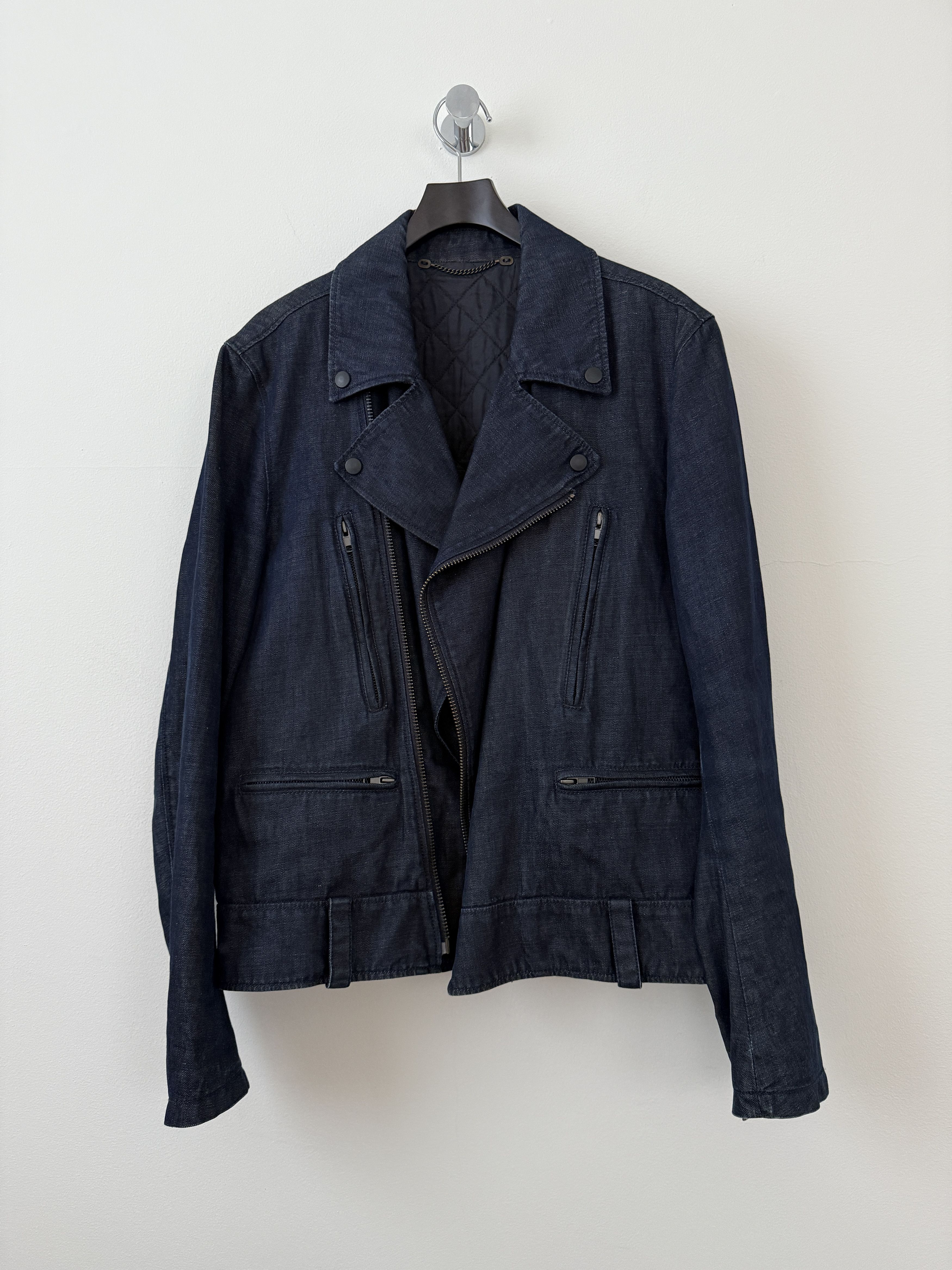 Maison Margiela 2011 Replica Denim Perfecto Moto Jacket Size US M / EU 48-50 / 2 - 2 Thumbnail