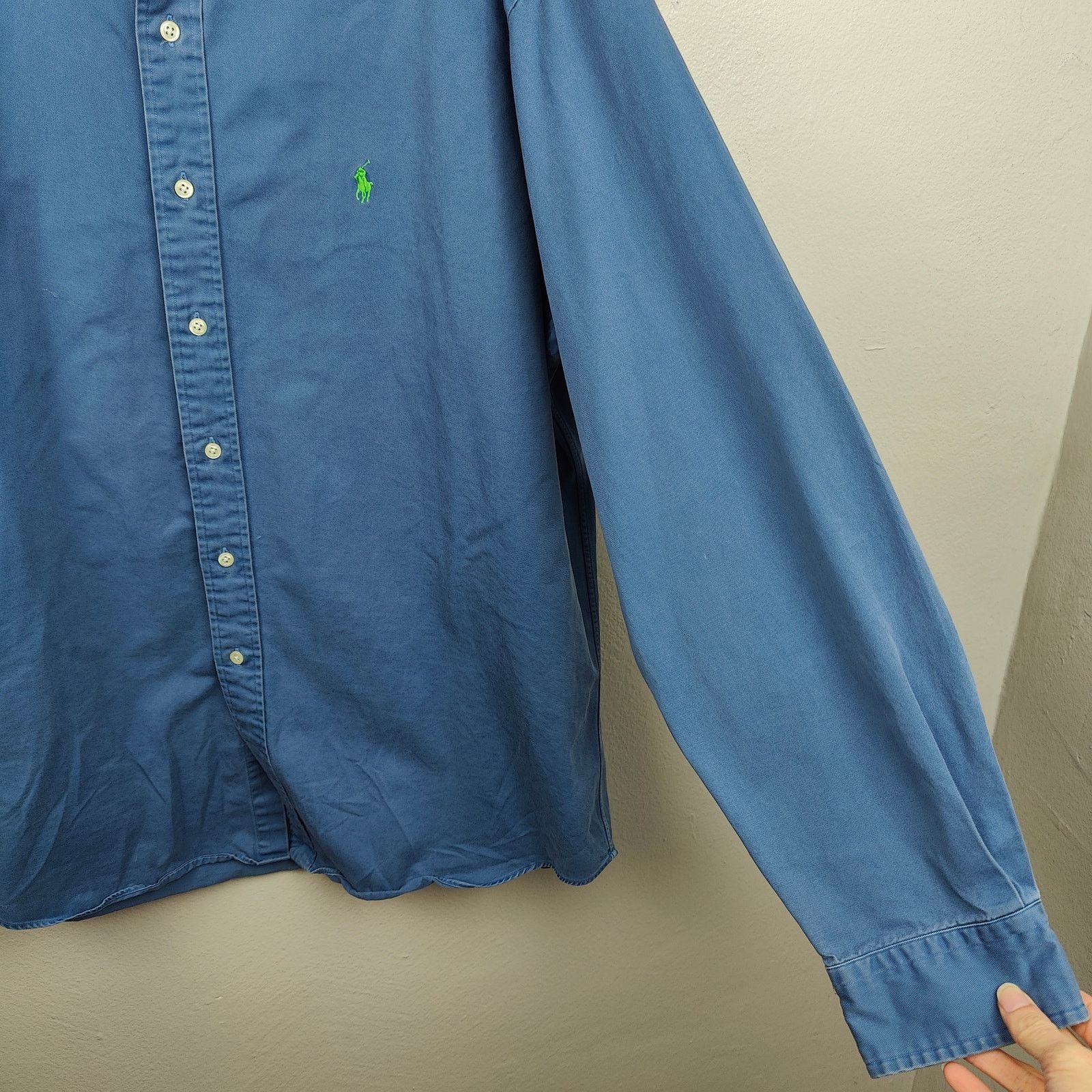 Ralph Lauren Vintage Ralph Lauren Blake Shirt Mens XL Blue Button Up Size US XL / EU 56 / 4 - 3 Thumbnail