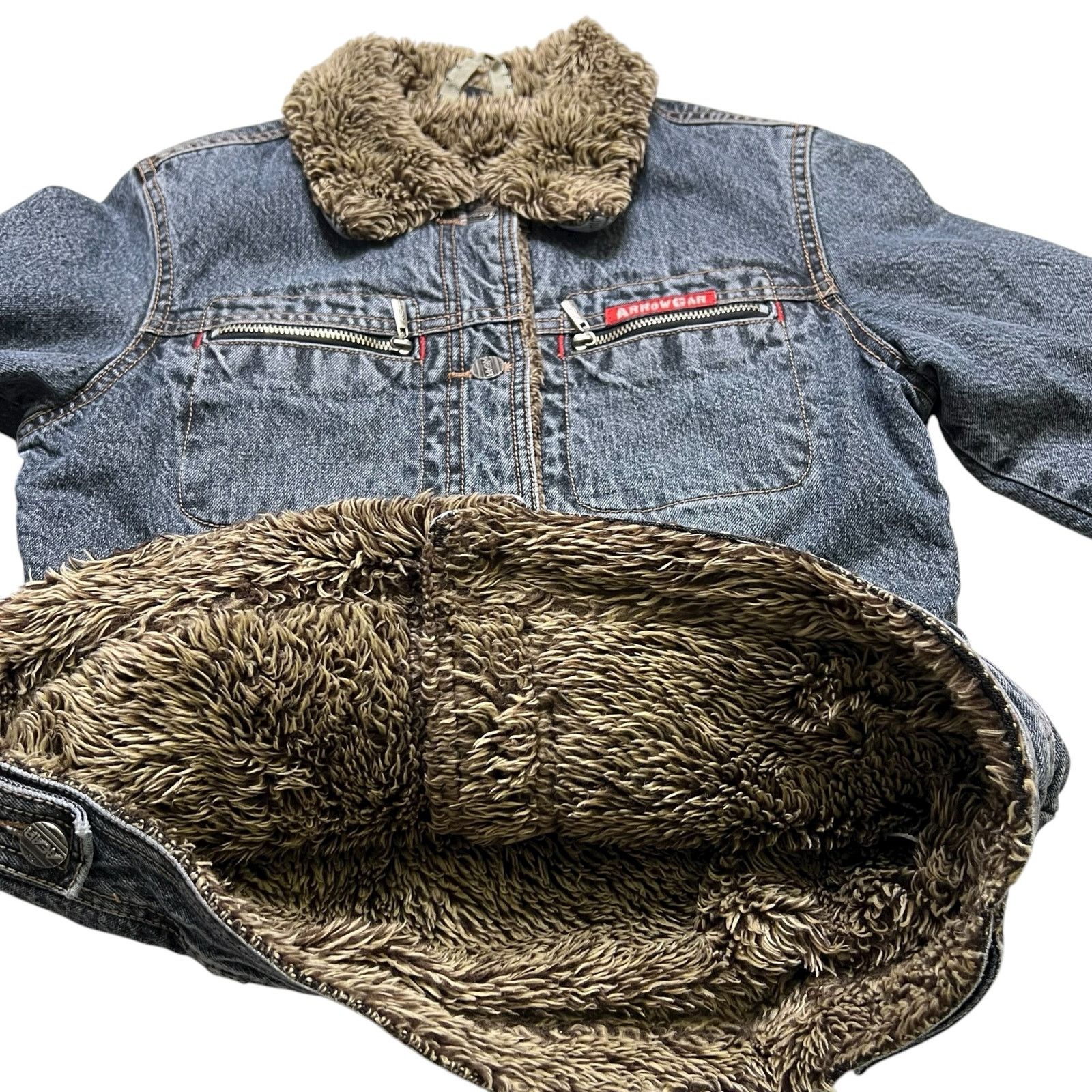 Vintage Vintage ArrowCar Sherpa Lined Denim Jacket Women’s Small Y2K Size S / US 4 / IT 40 - 6 Thumbnail