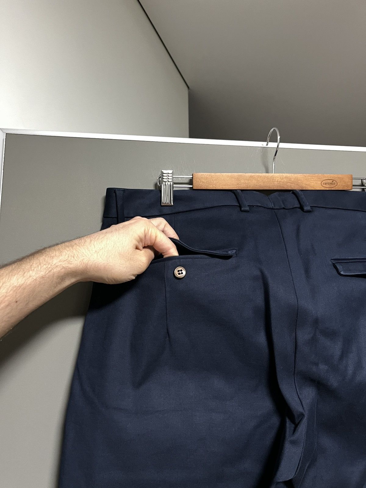 Handmade La Sartoria Di True NYC Heavy Handmade Chino Pants Size US 36 / EU 52 - 10 Thumbnail