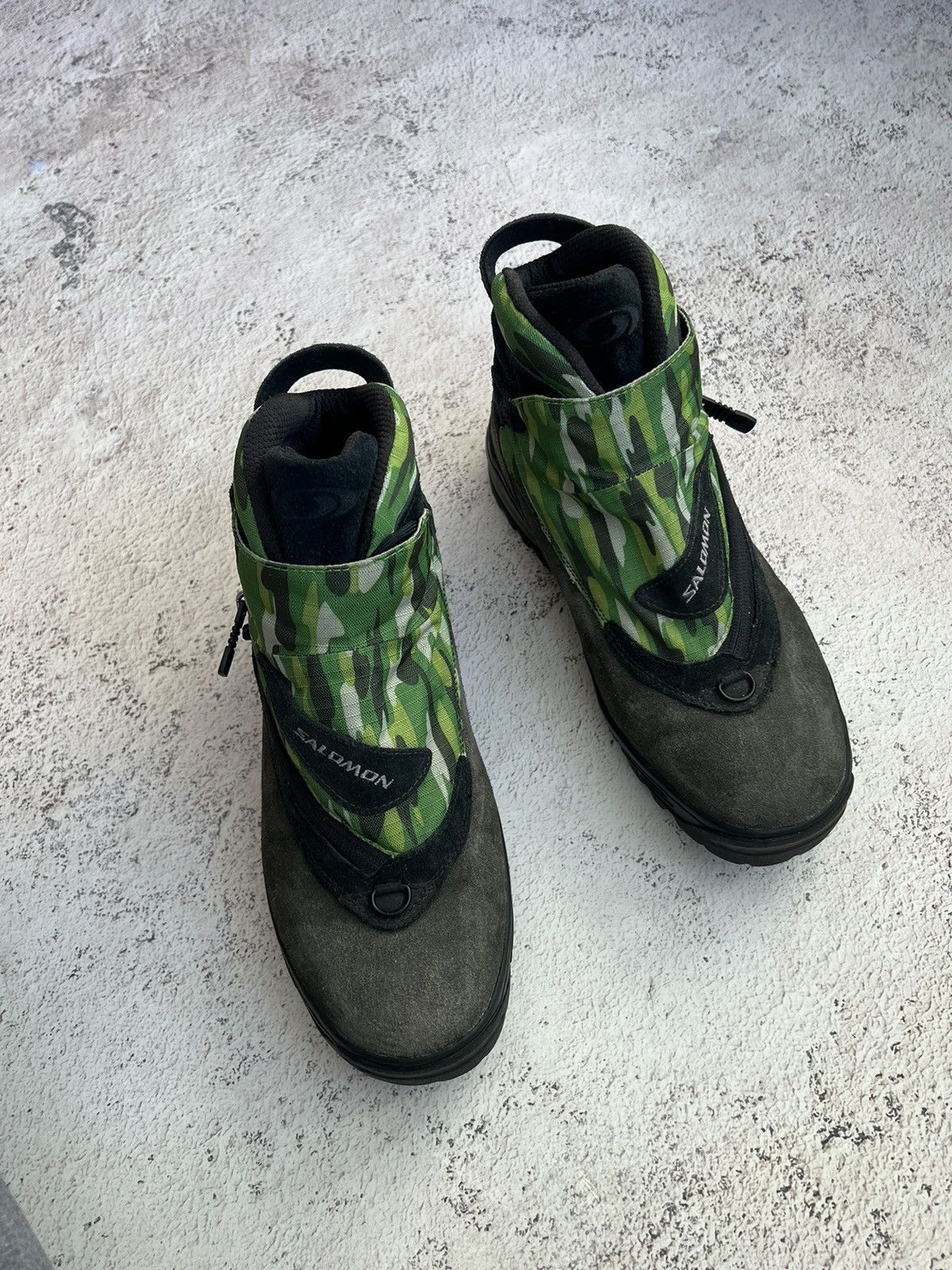 Salomon × Vintage 2008 Salomon Adventure 7 Camo Suede Hi- Top Boots Size US 9 / EU 42 - 5 Thumbnail