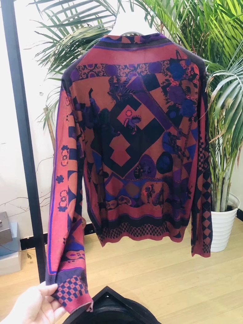 Versace Versace Mulberry silk as a base Size L / US 10 / IT 46 - 5 Thumbnail