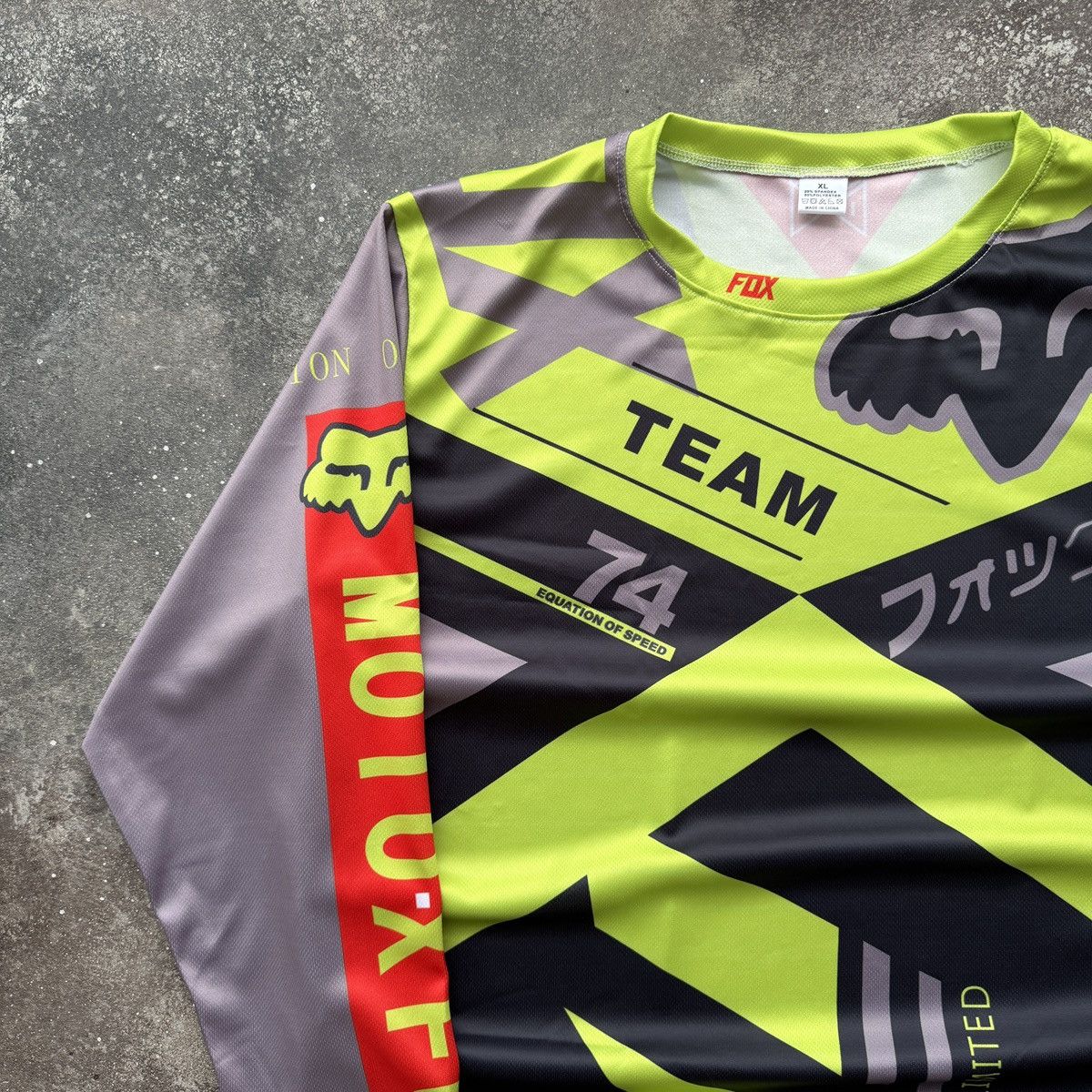 Formula 1 Fox Racing Y2K Hype Moto Racing Long Sleeve Jersey Size US XL / EU 56 / 4 - 2 Thumbnail