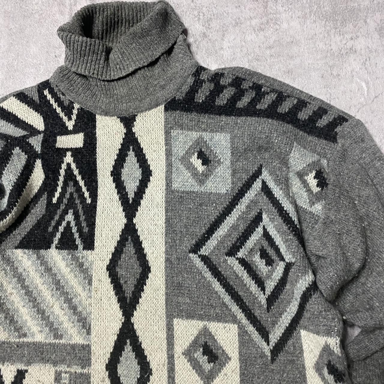 Other Grey vintage 90s knit sweater #90sfashion Size US L / EU 52-54 / 3 - 3 Thumbnail