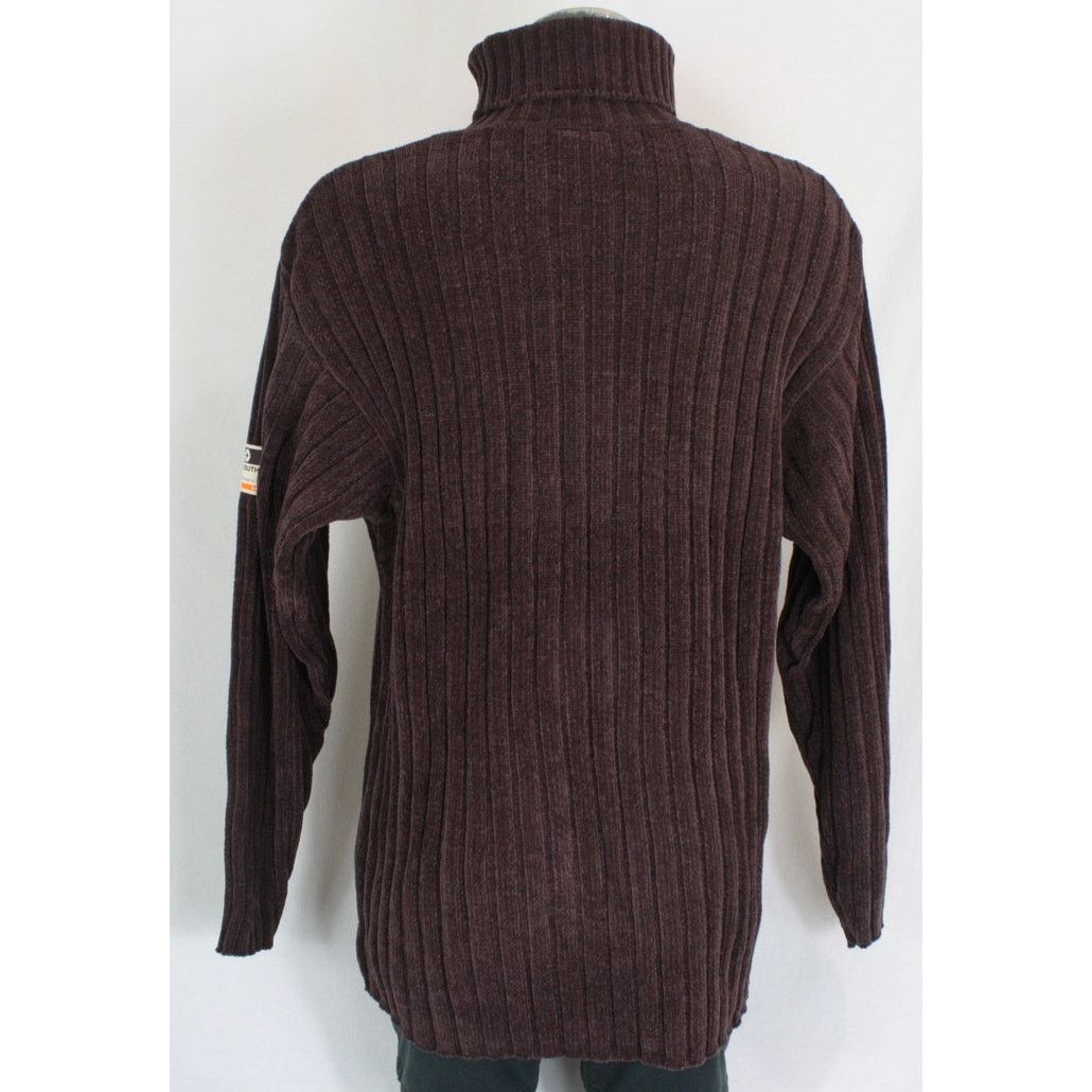 Southpole × Vintage NWT Vintage Southpole Brown Ribbed Turtleneck Knit Sweater Size US L / EU 52-54 / 3 - 6 Thumbnail