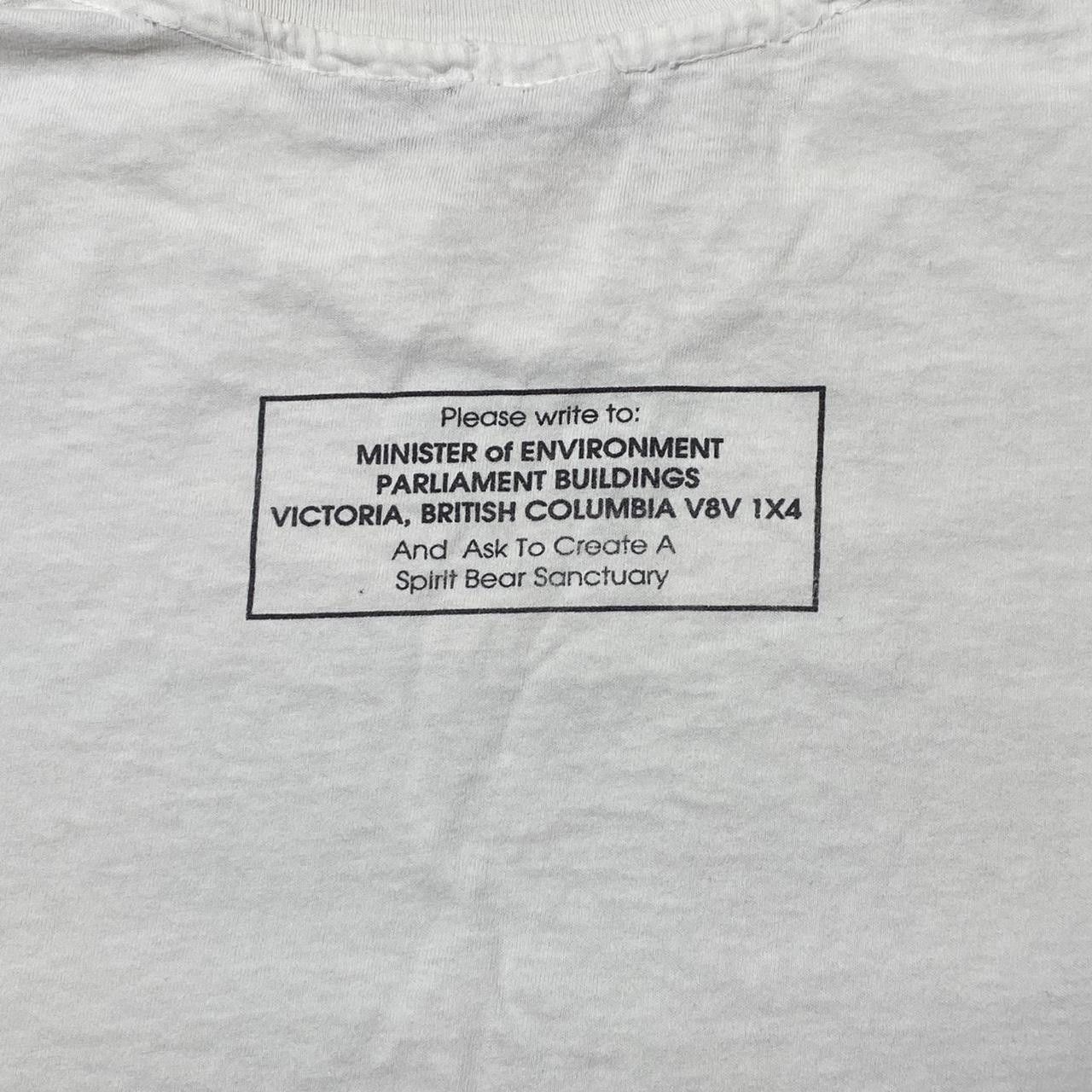 Anvil Vintage Spirit Bear White Nature Conservation Tee Size XL Size US XL / EU 56 / 4 - 4 Thumbnail