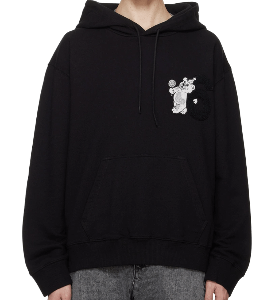 Maison Margiela MM6 Maison Margiela Black Teddy Bear Hoodie Size US M / EU 48-50 / 2 - 10 Thumbnail
