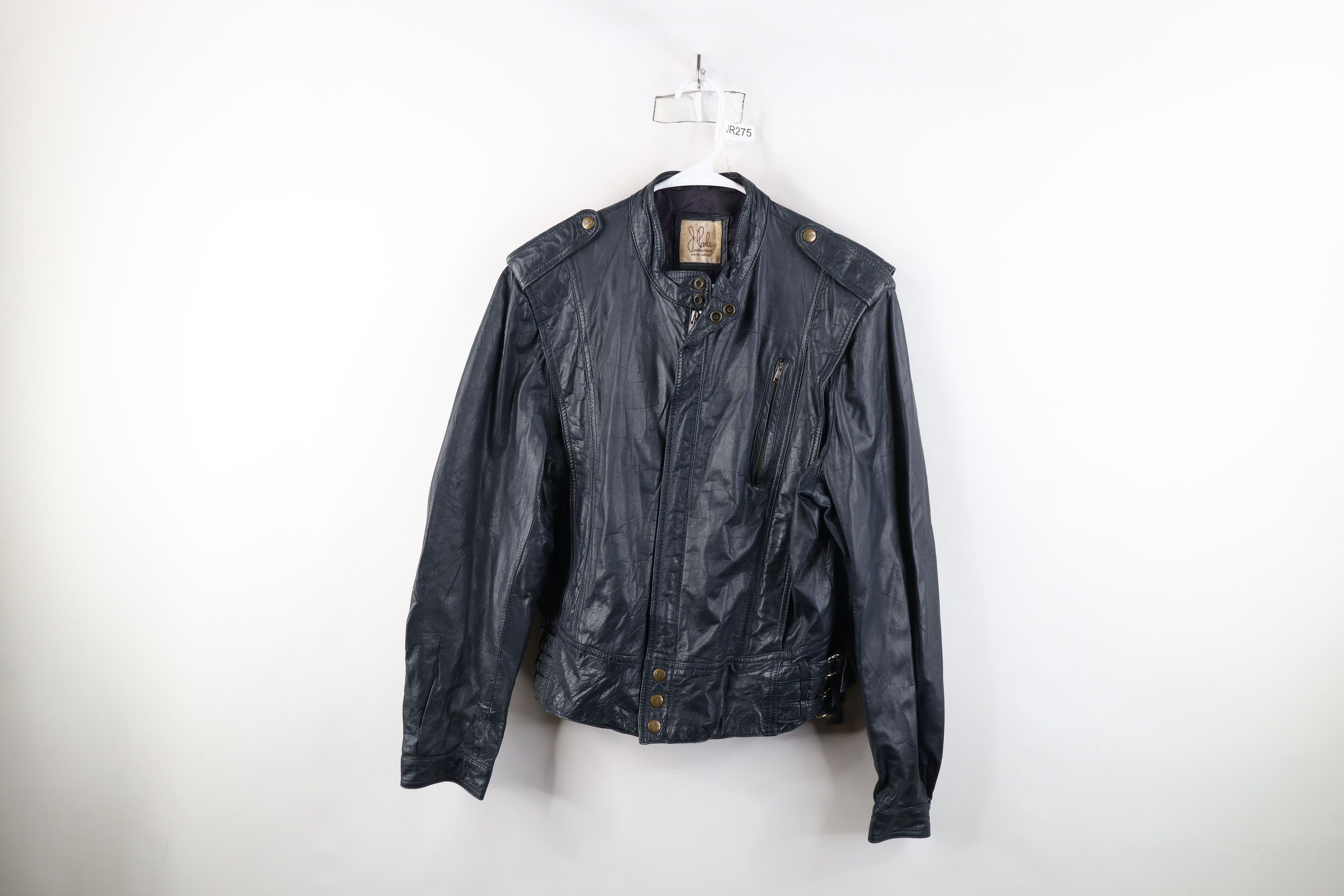 Vintage Vintage 80s 90s Streetwear Leather Buckle Strap Jacket Size M / US 6-8 / IT 42-44 - 1 Thumbnail