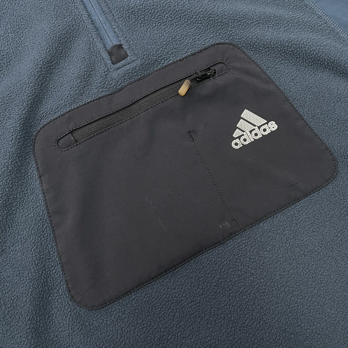 Adidas × Vintage Vintage Adidas Clima Proof Fleece Anorak Jacket Size XL Size US XL / EU 56 / 4 - 10 Thumbnail