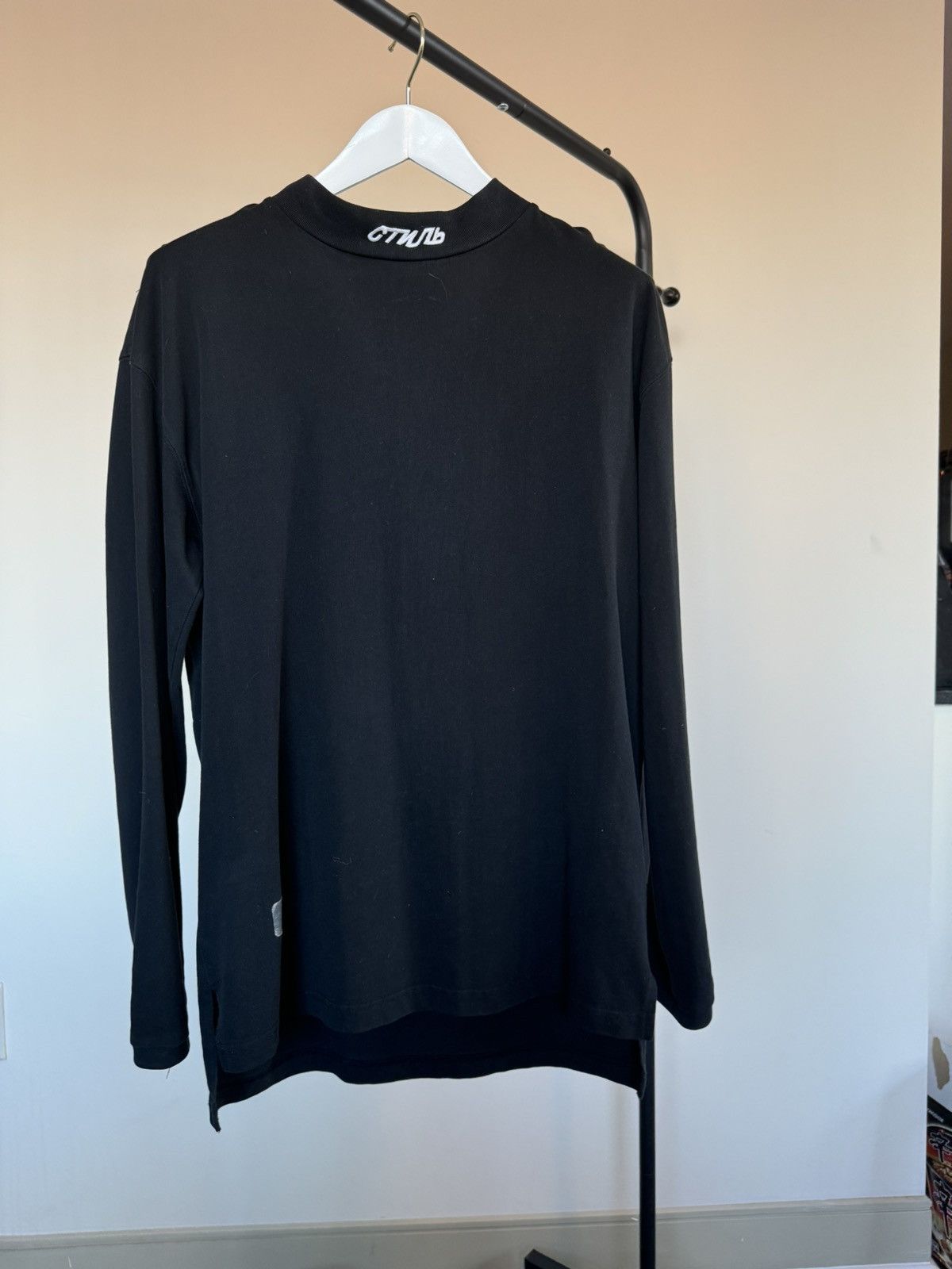 Heron Preston Black Embroidered Logo T-shirt Size US M / EU 48-50 / 2 - 1 Thumbnail