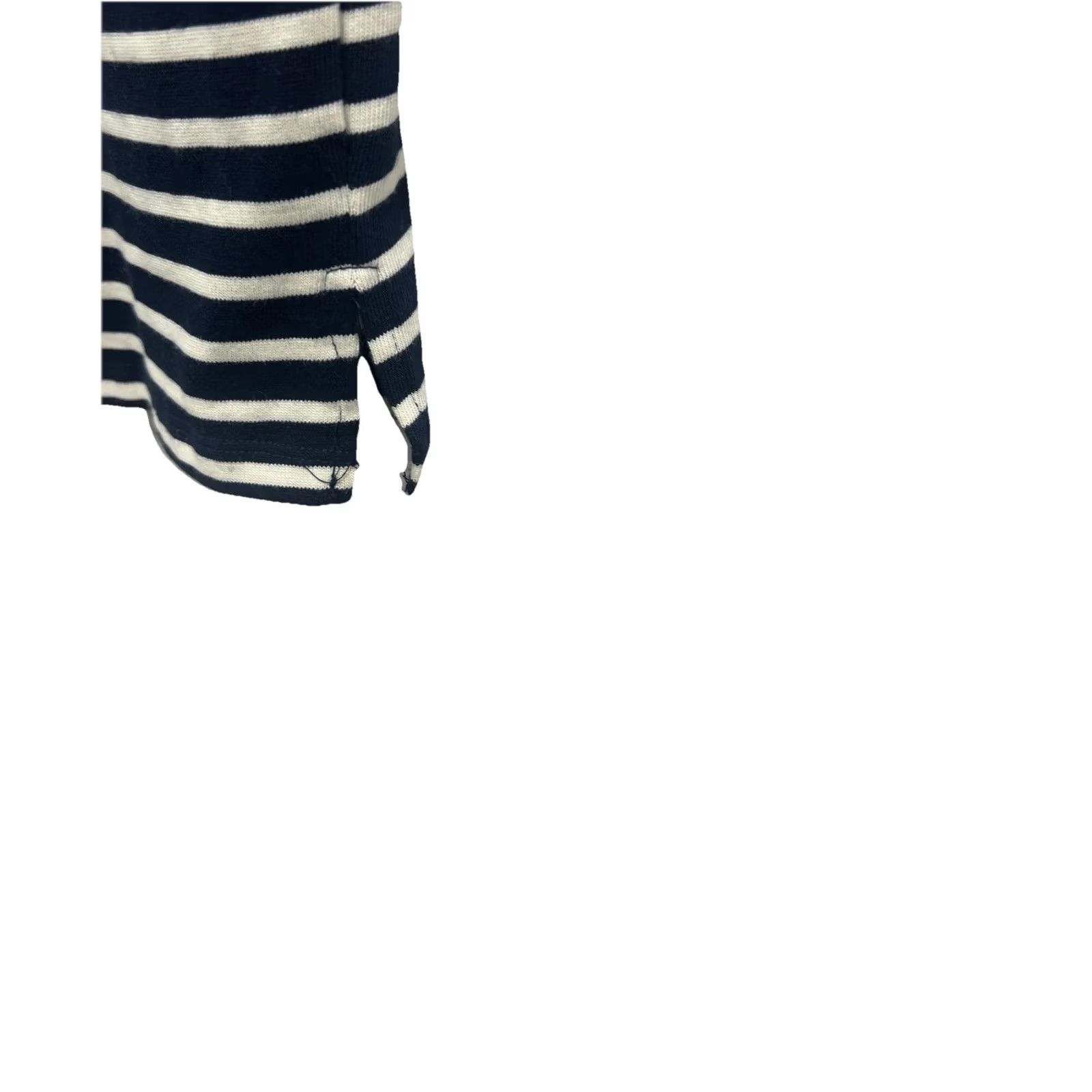 Nautica Nautical Striped Dress Navy White Rope Sleeve Short Sleeve Women’s Small Size 28" / US 6 / IT 42 - 10 Thumbnail