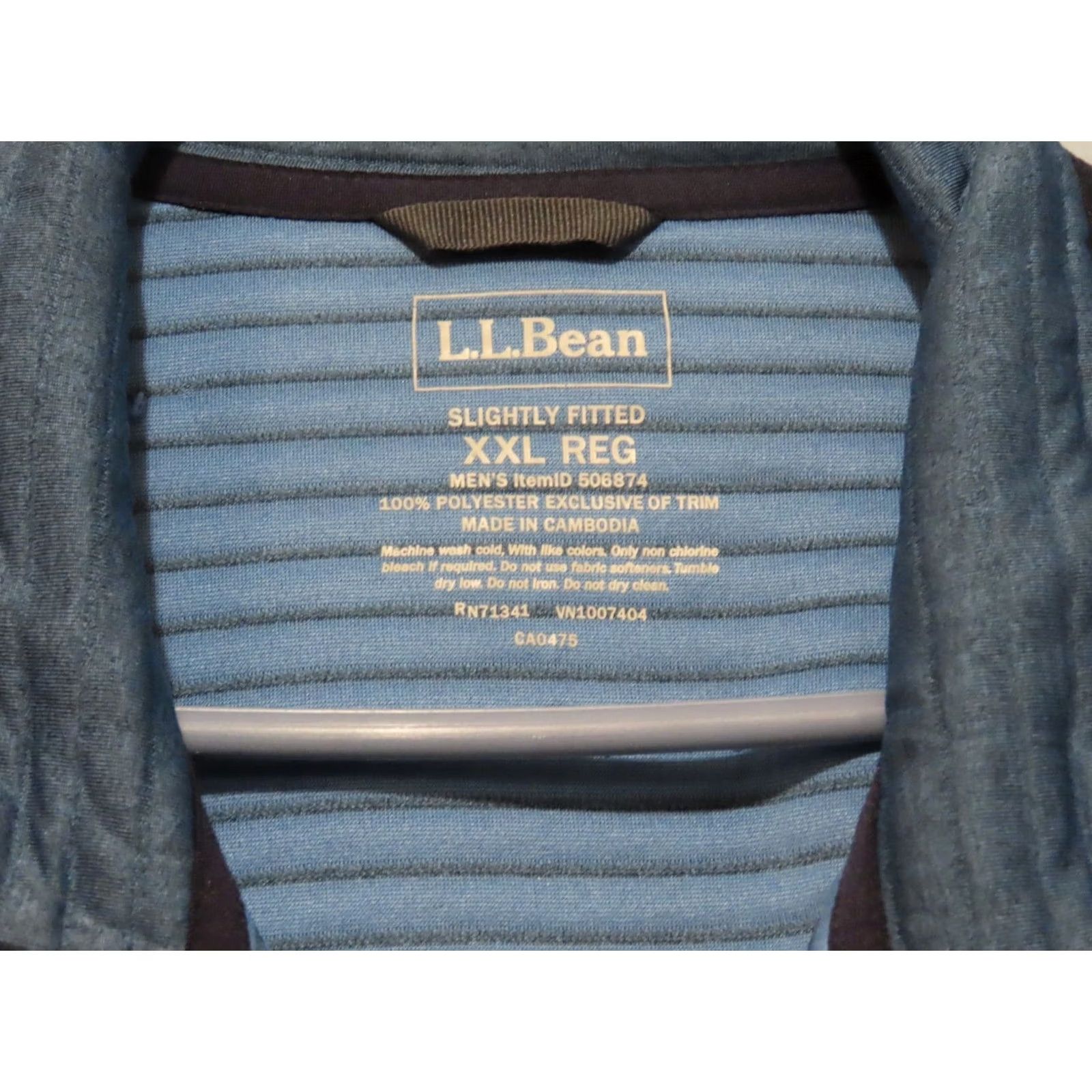Vintage LL Bean Men's 2XL Snap Pullover Sweatshirt Airlight Knit Blue Size US XXL / EU 58 / 5 - 5 Thumbnail