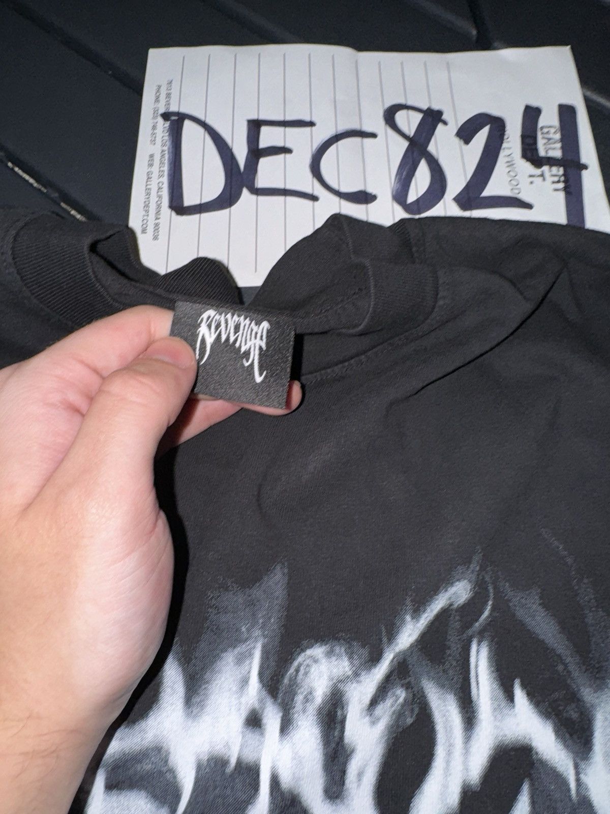 Revenge Revenge Smoke Lightning Logo Tee Size US XXL / EU 58 / 5 - 4 Thumbnail