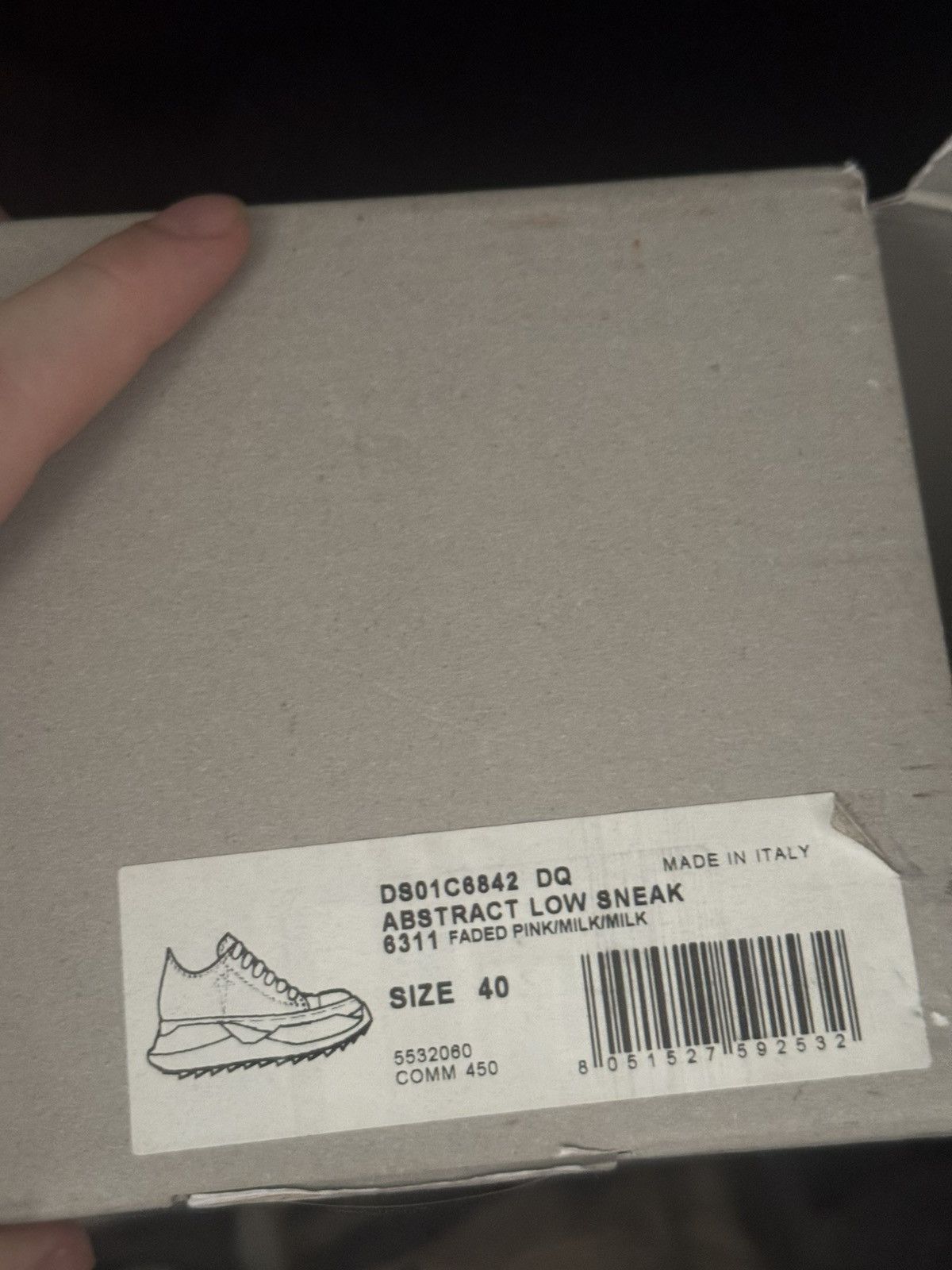 Rick Owens Drkshdw ✅ Rick Owens Drkshdw Abstract Pink Milk low Size US 10 / IT 40 - 14 Thumbnail