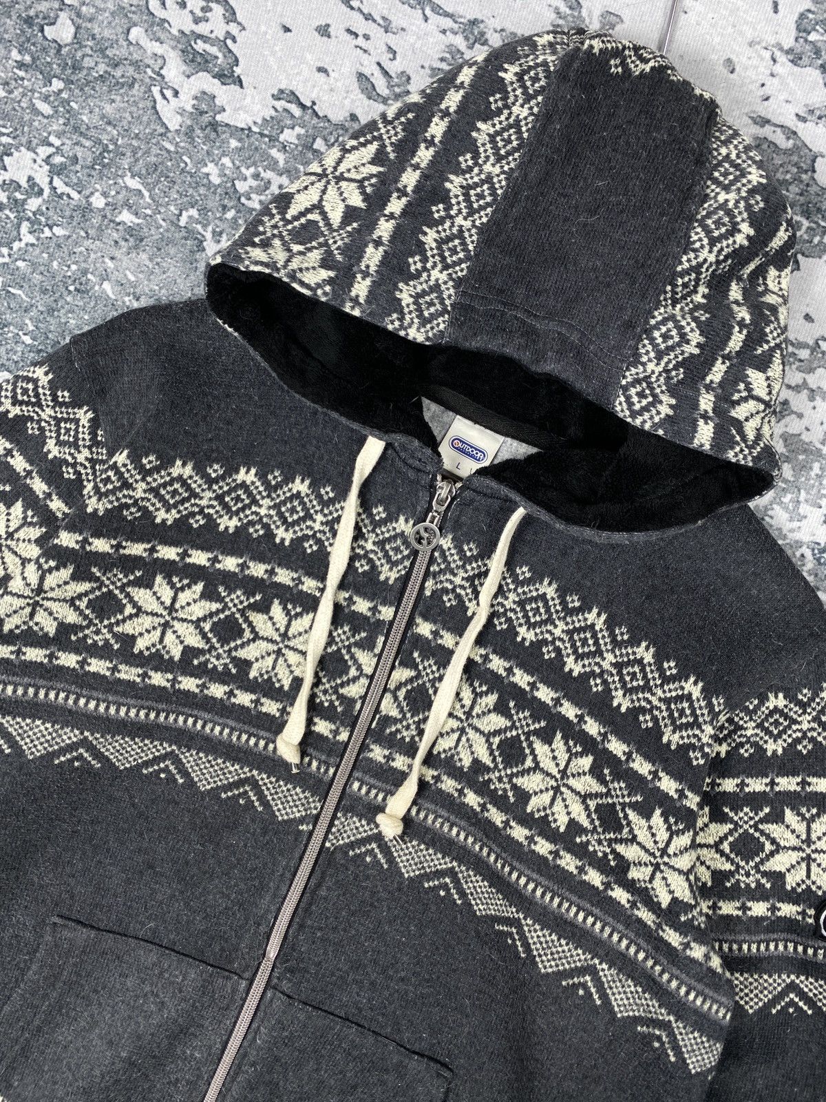Other Vintage Outdoor Product Native Navajo Zip Up Hoodies Size US L / EU 52-54 / 3 - 2 Thumbnail