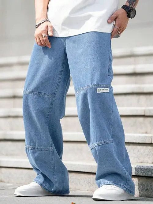 Japanese Brand Star Skate Baggy Denim Jeans Loose fit Size US 32 / EU 48 - 3 Thumbnail