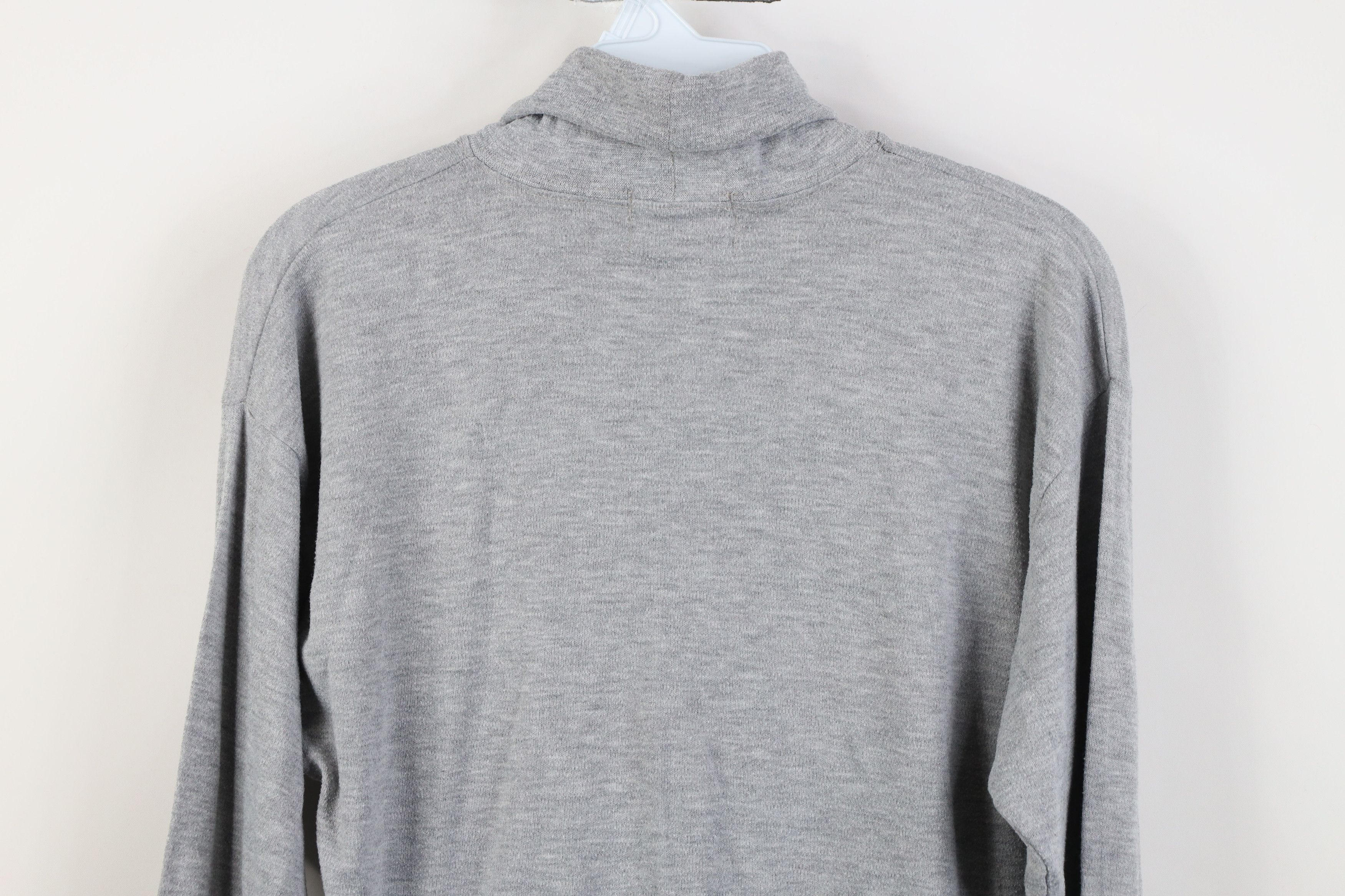 Vintage Vintage 90s Streetwear Long Sleeve Turtleneck T-Shirt Gray Size M / US 6-8 / IT 42-44 - 9 Thumbnail