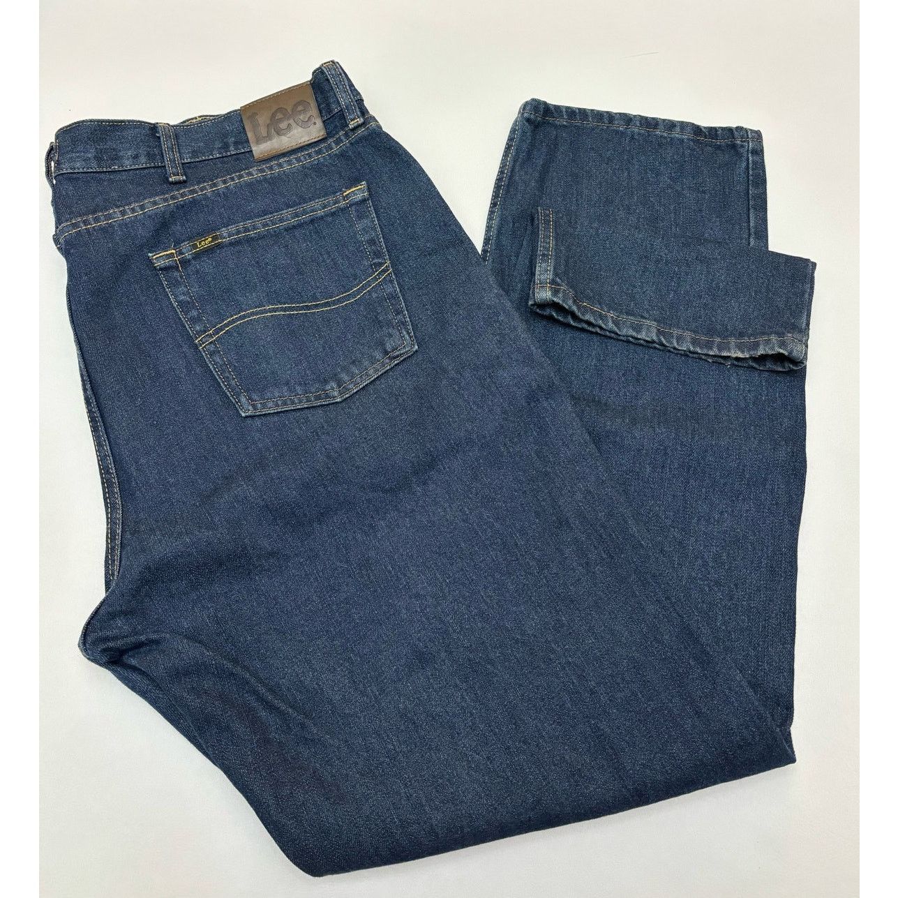 Lee LEE Men’s Regular Fit Straight Leg Premium Jeans | 40W x32L Size US 40 / EU 56 - 3 Thumbnail