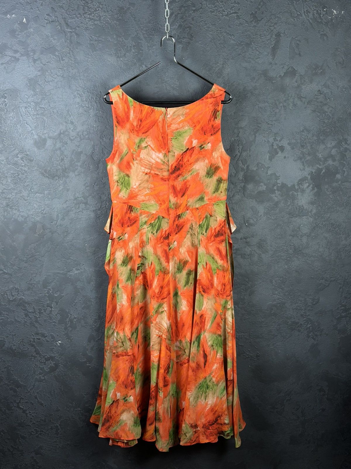 Max Mara RRP800$ Women’s Max Mara Studio Silk Midi Dress Floral Print Size XL / US 12-14 / IT 48-50 - 6 Thumbnail