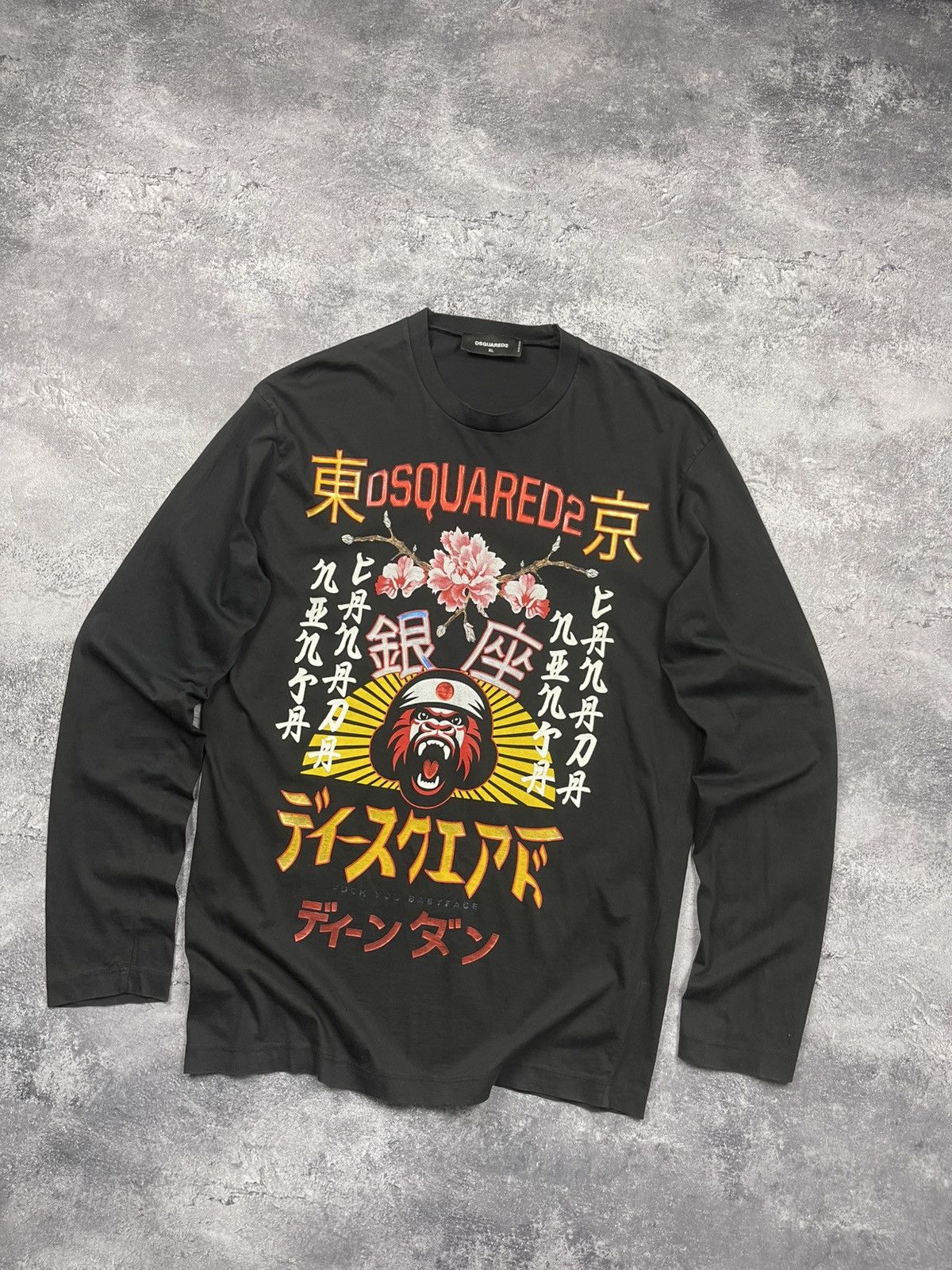 Dsquared2 Dsquared2 Long Sleeve T-Shirt Logo Print Rare Y2K Japanese Size US XL / EU 56 / 4 - 2 Thumbnail