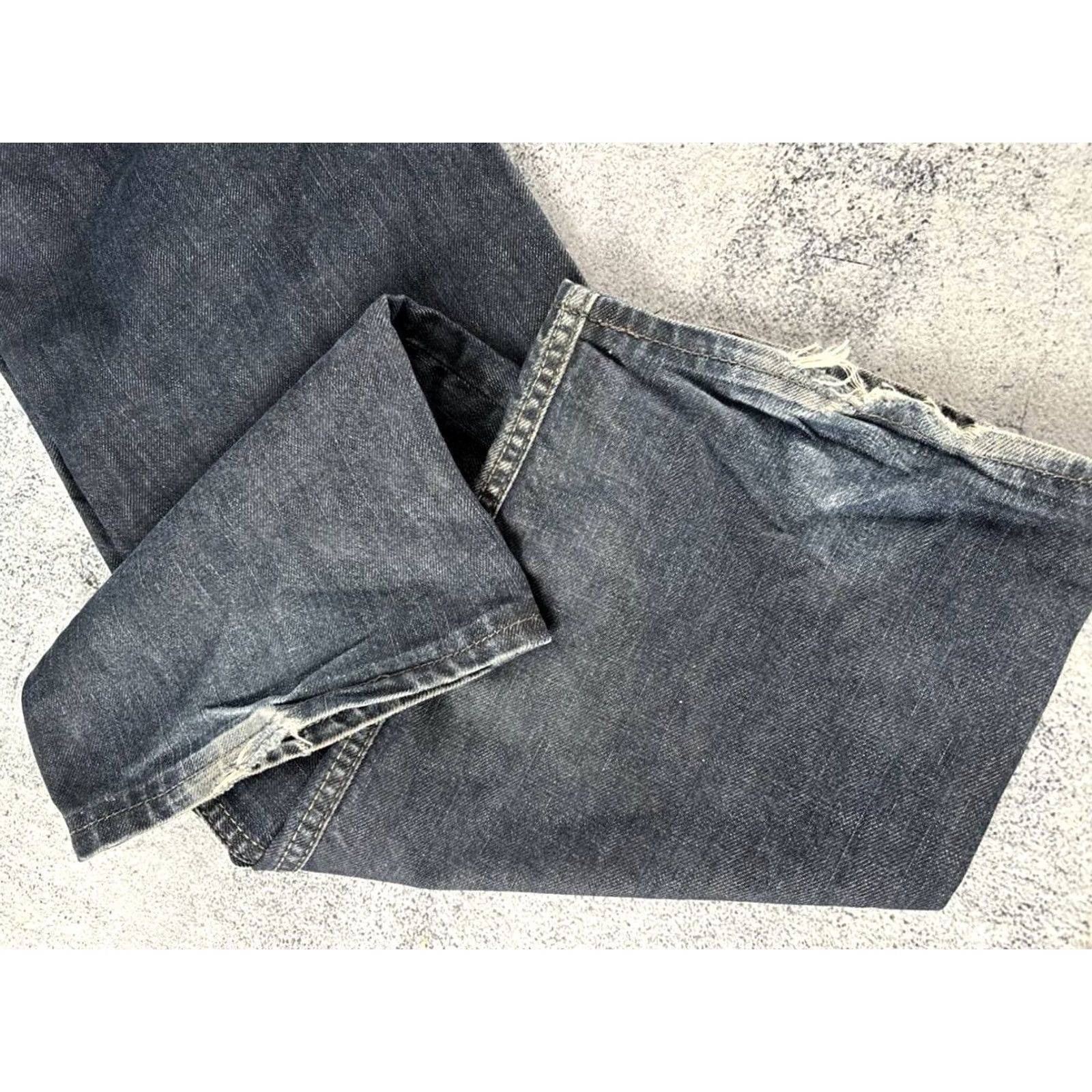 Diesel Diesel Industry Jeans Size 33 Blue Cotton Denim Straight Leg Button Fly Mens Size US 33 - 4 Thumbnail