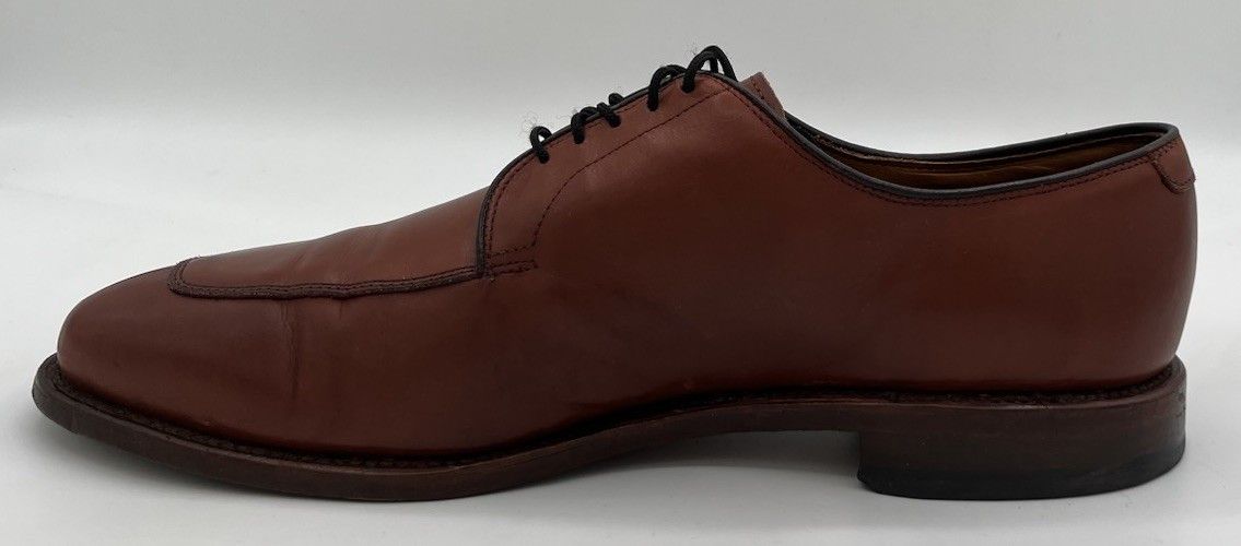 Allen Edmonds Mens Allen Edmonds DELRAY Split-toe Derby Brown Leather 10D Size US 10 / EU 43 - 7 Thumbnail