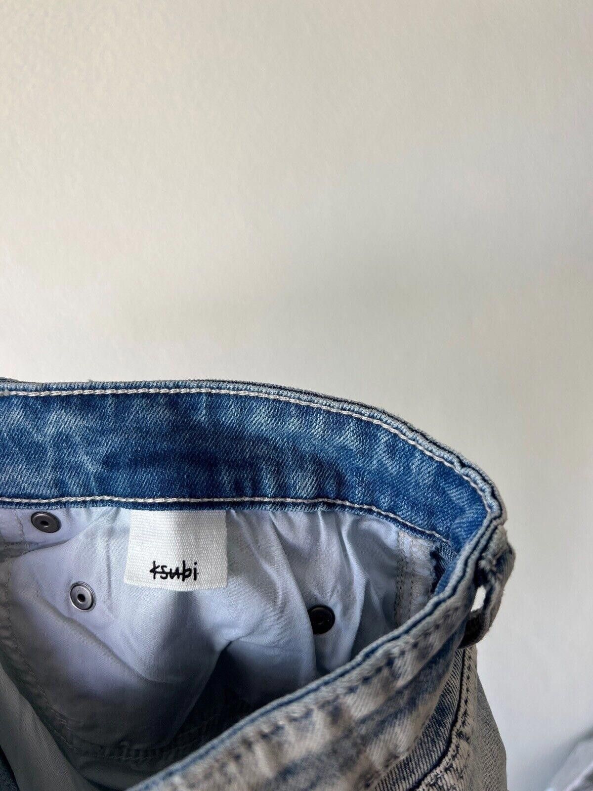 Ksubi new Ksubi mens denim jean hazlow 32 blue stripe elekrik Size US 32 / EU 48 - 8 Thumbnail