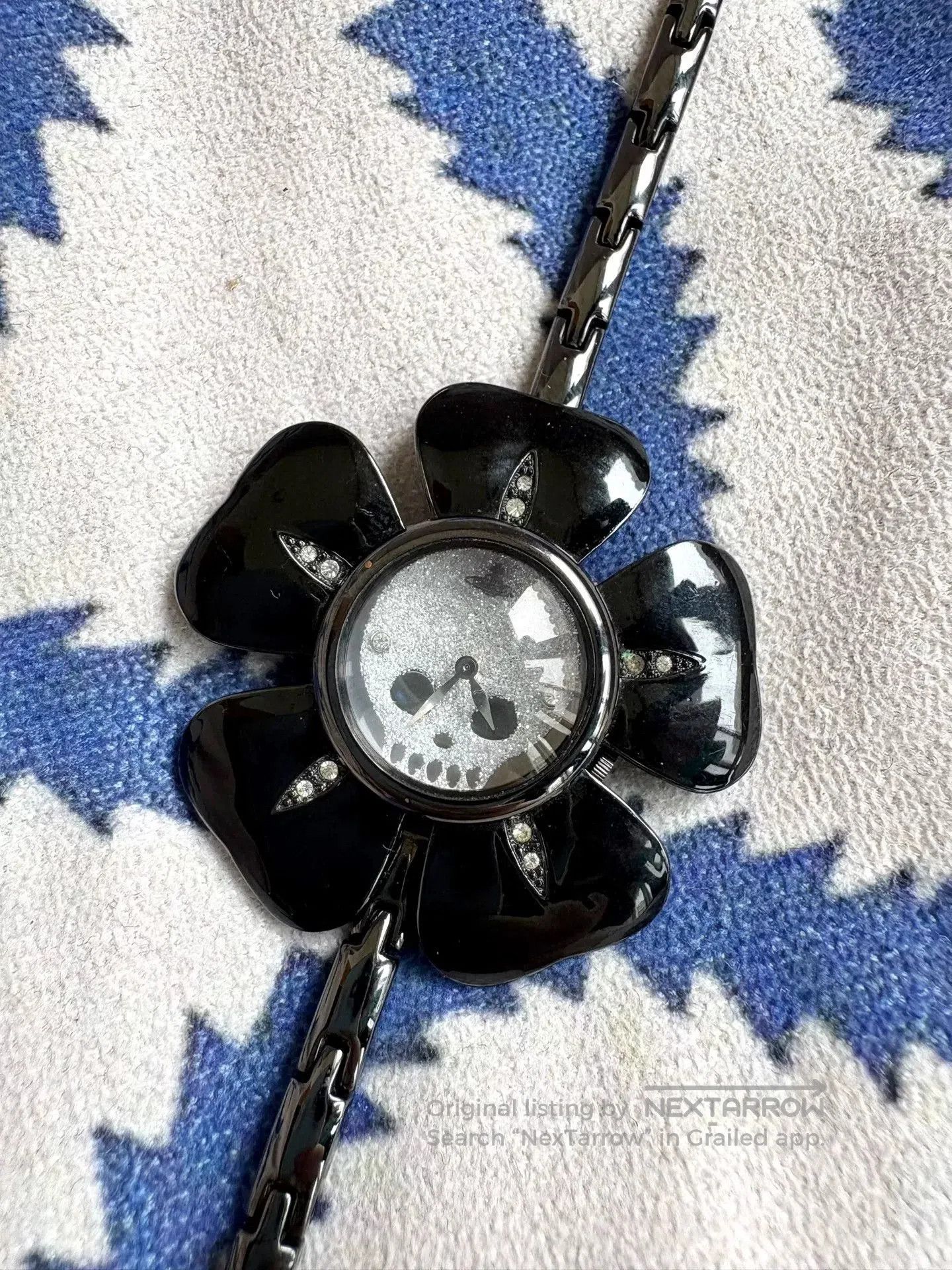 Vivienne Westwood Vivienne Westwood Black Skull Flower Watch | Grailed
