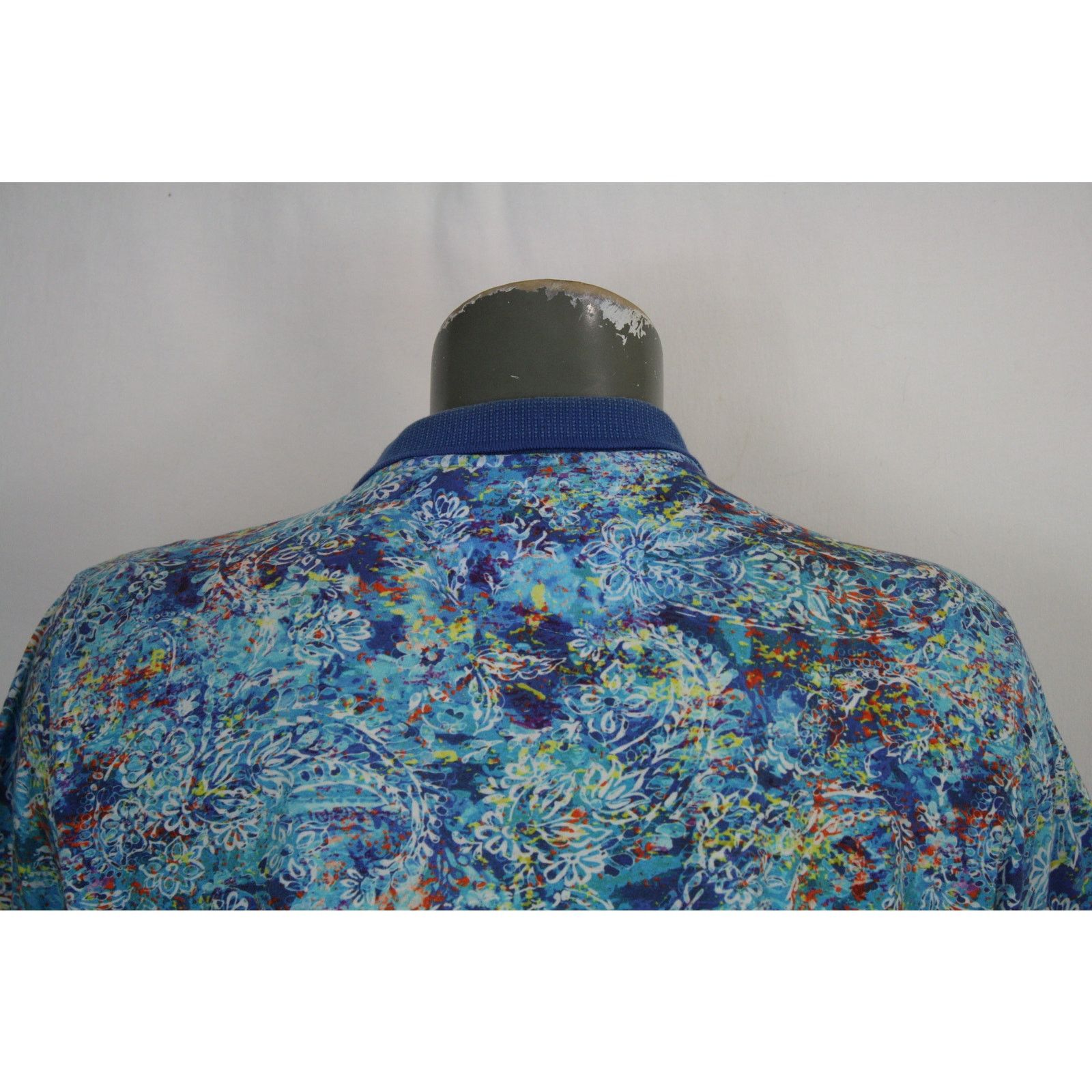 Robert Graham Robert Graham Polo Shirt Mens M Blue Abstract Floral Print Size US M / EU 48-50 / 2 - 5 Thumbnail
