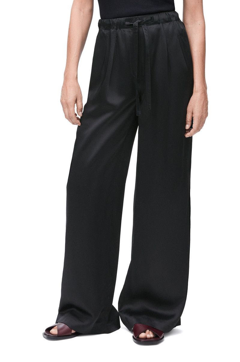 Loewe o1in1g0426 Pyjama Trousers in Viscose in Black Size 28" / US 6 / IT 42 - 3 Thumbnail