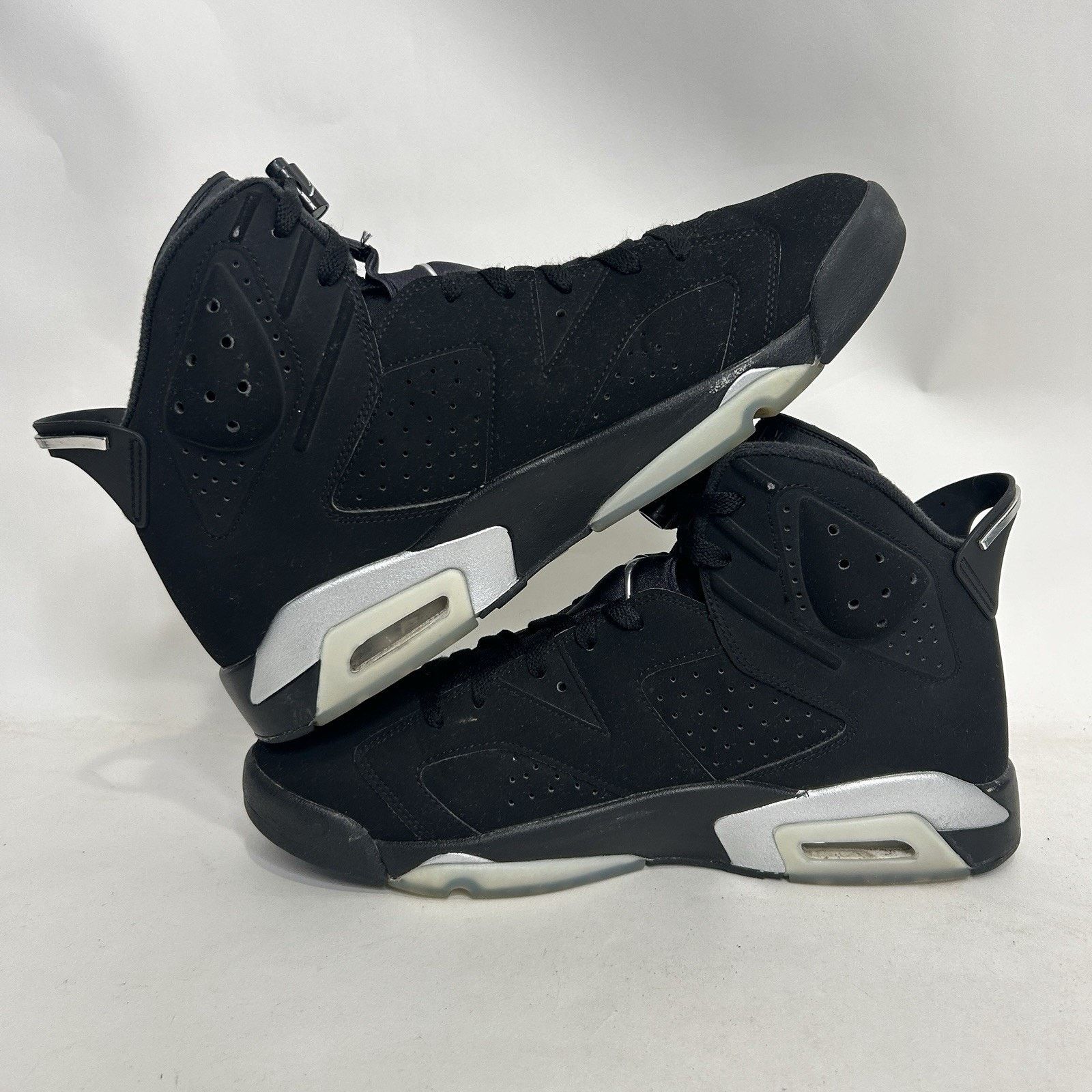 Jordan Brand Nike Air Jordan 6 Retro OG “Chrome/Black Silver” Size US 11.5 / EU 44-45 - 3 Thumbnail