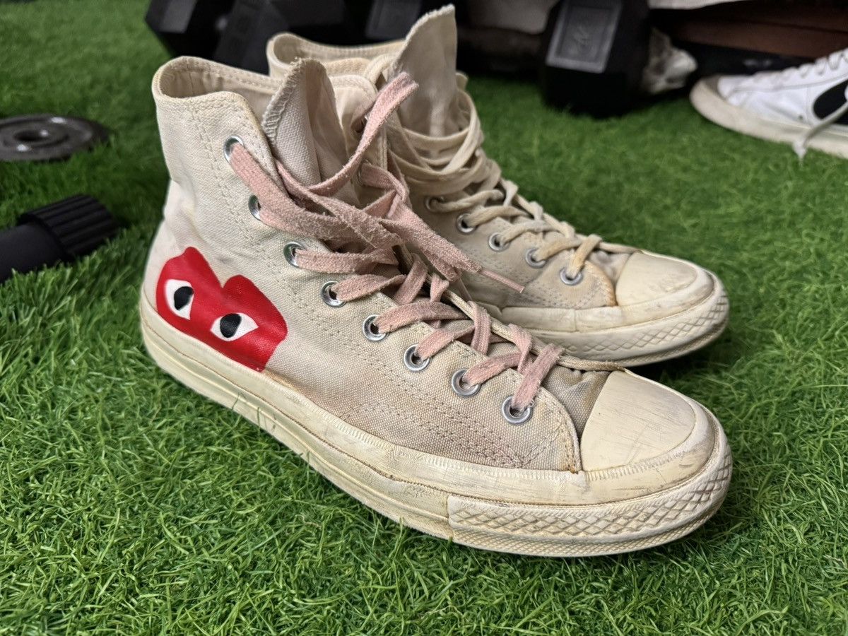 Comme des Garcons Comme des Garçons PLAY x Converse High Sneakers Size US 9 / EU 42 - 3 Thumbnail