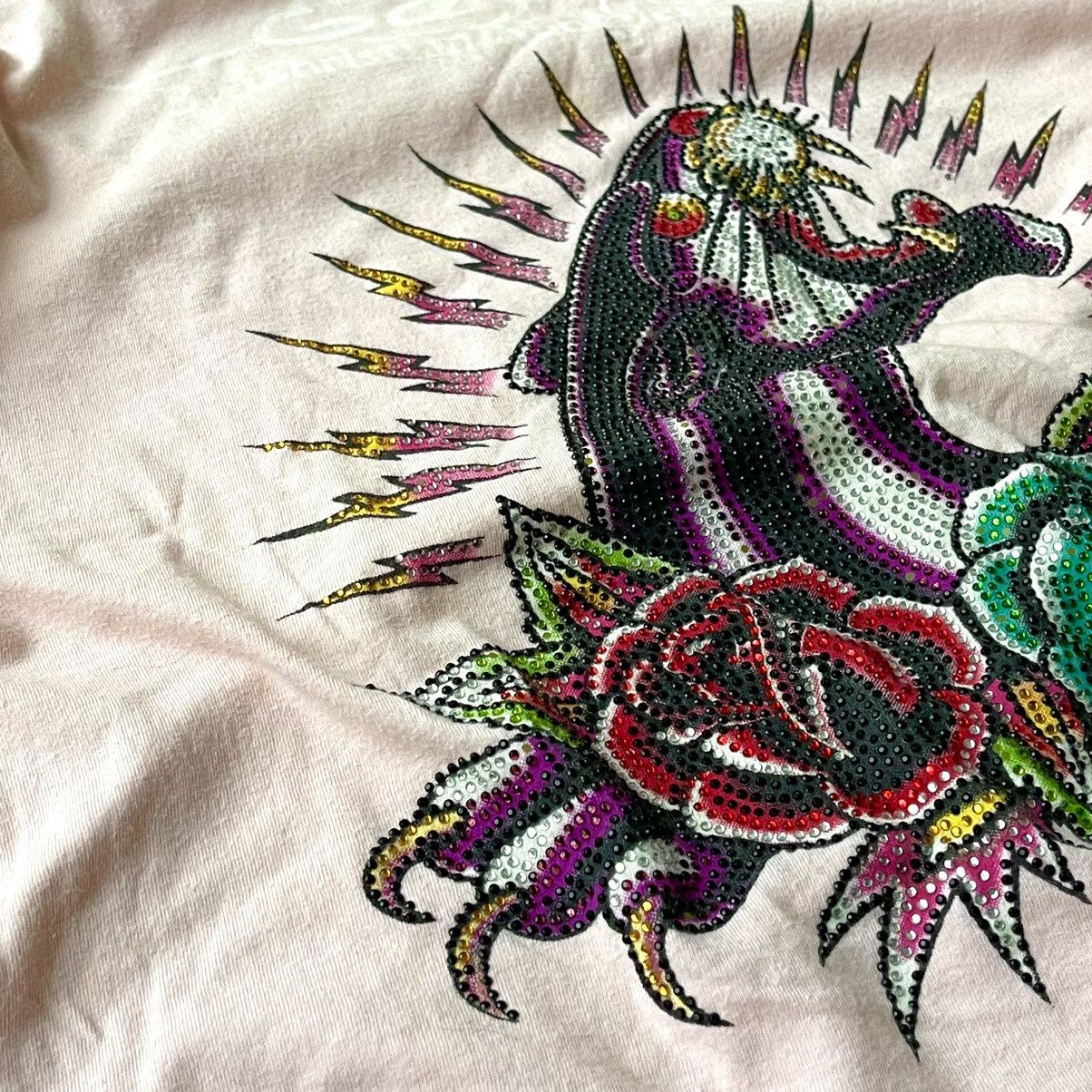 Ed Hardy Vintage Ed Hardy by Christian Audigier T Shirt tee y2k Size L / US 10 / IT 46 - 7 Thumbnail