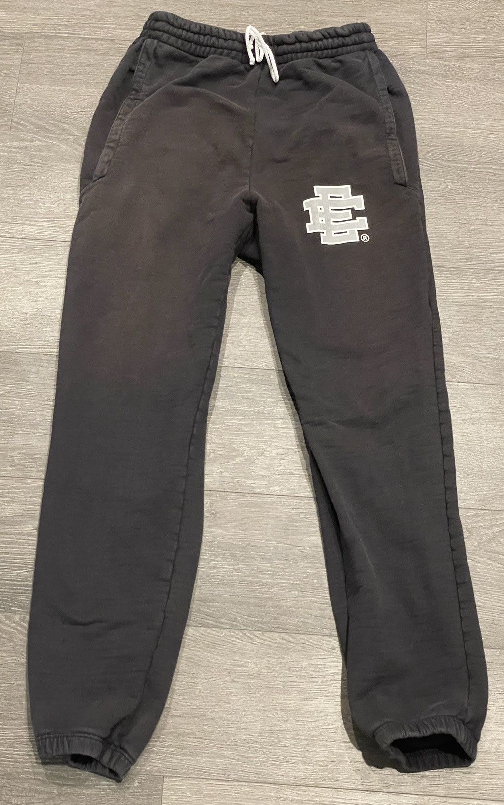 image of Eric Emanuel Ee Sweatpants Black/silver Medium, Men's (Size 30)