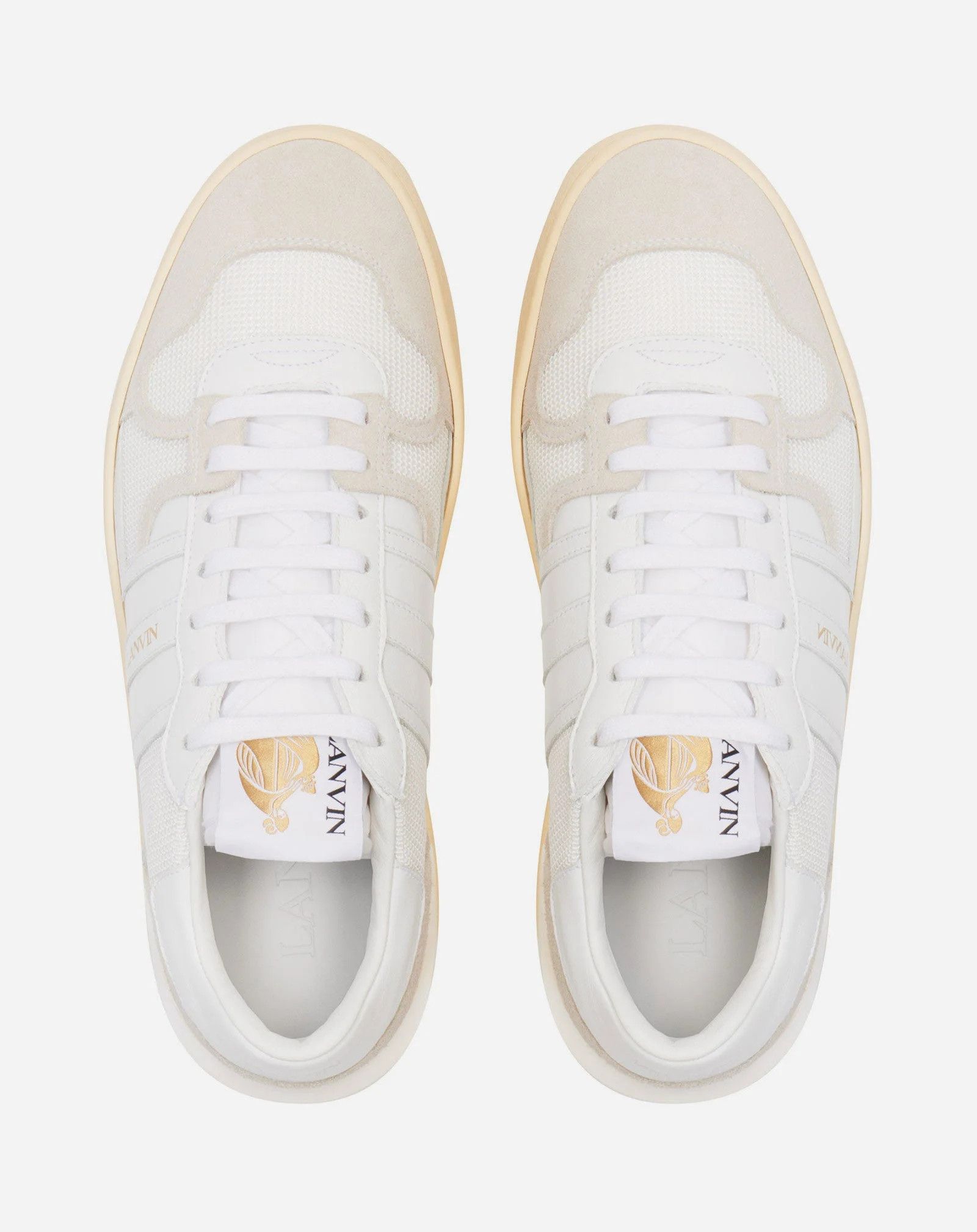 Lanvin os11x0526 Clay Mesh Sneakers in White/Beige Size US 9 / EU 42 - 4 Thumbnail