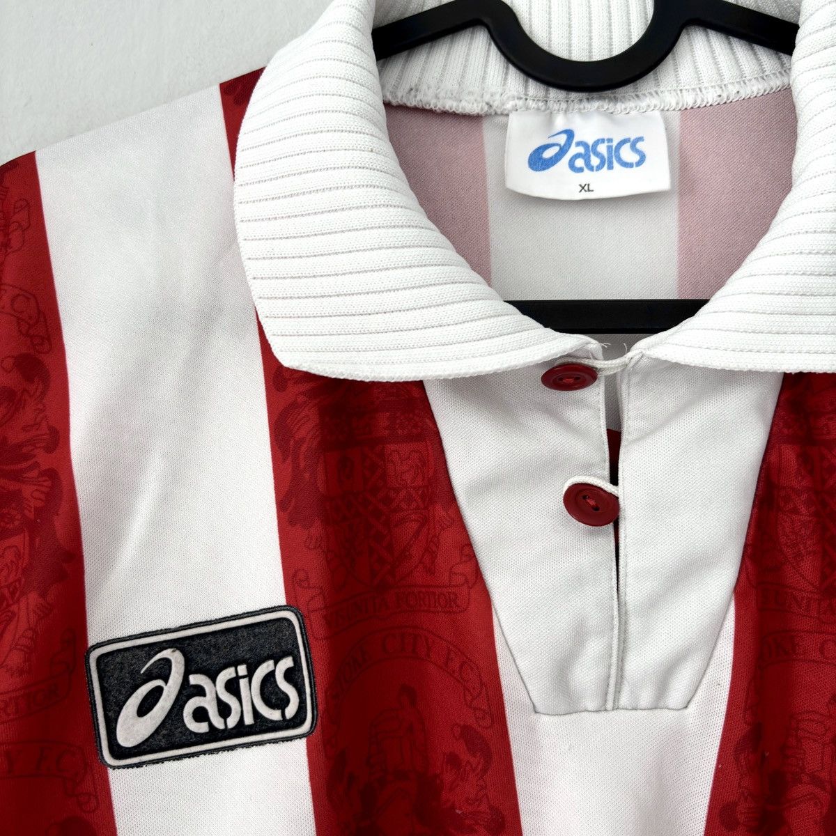 Asics × Vintage 1994 1995 Stoke City Retro Vintage ASICS Soccer Jersey Shirt Size US XL / EU 56 / 4 - 6 Thumbnail