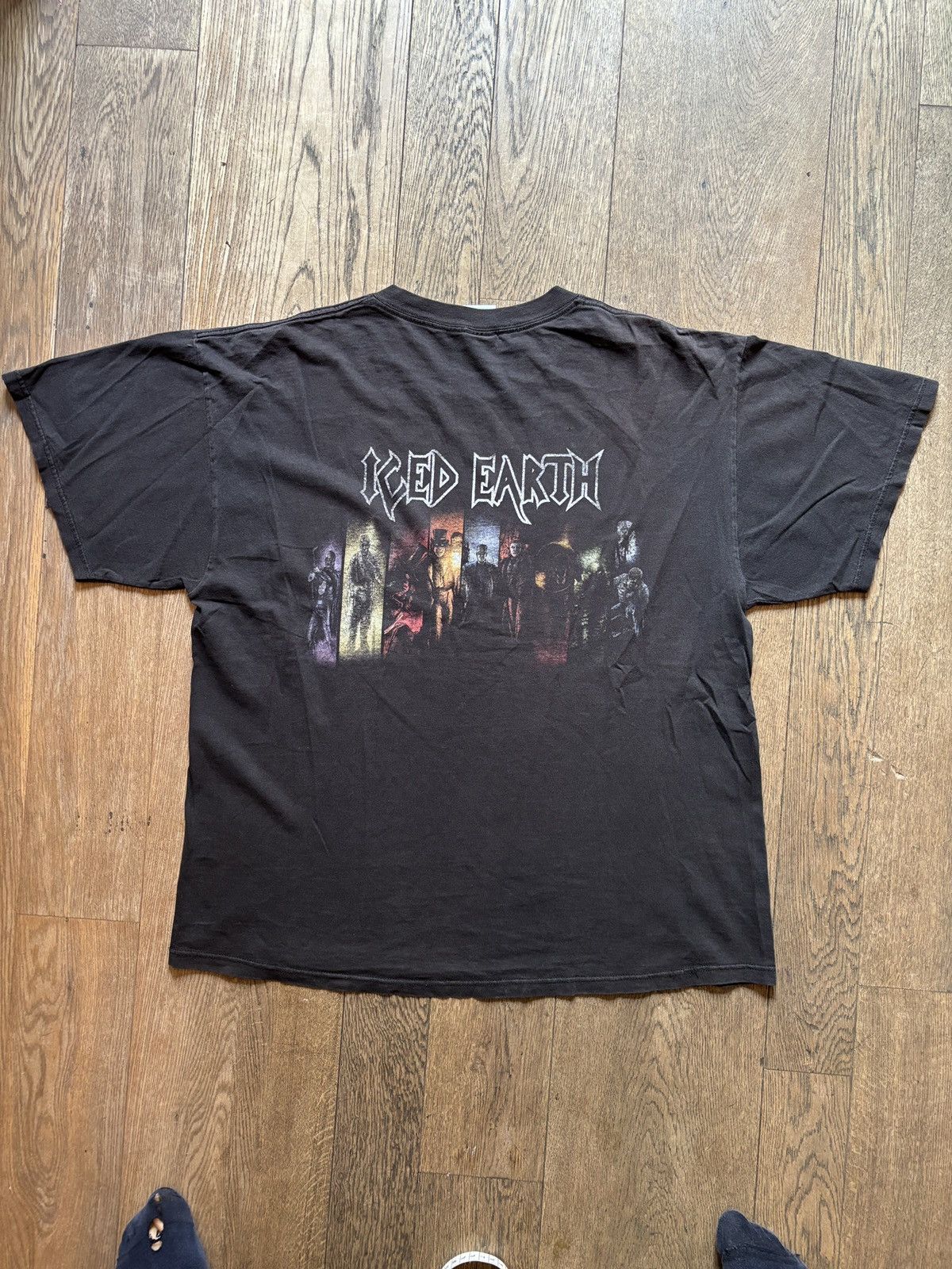 Band Tees Rare Faded Iced Earth Tee Size US XL / EU 56 / 4 - 8 Thumbnail