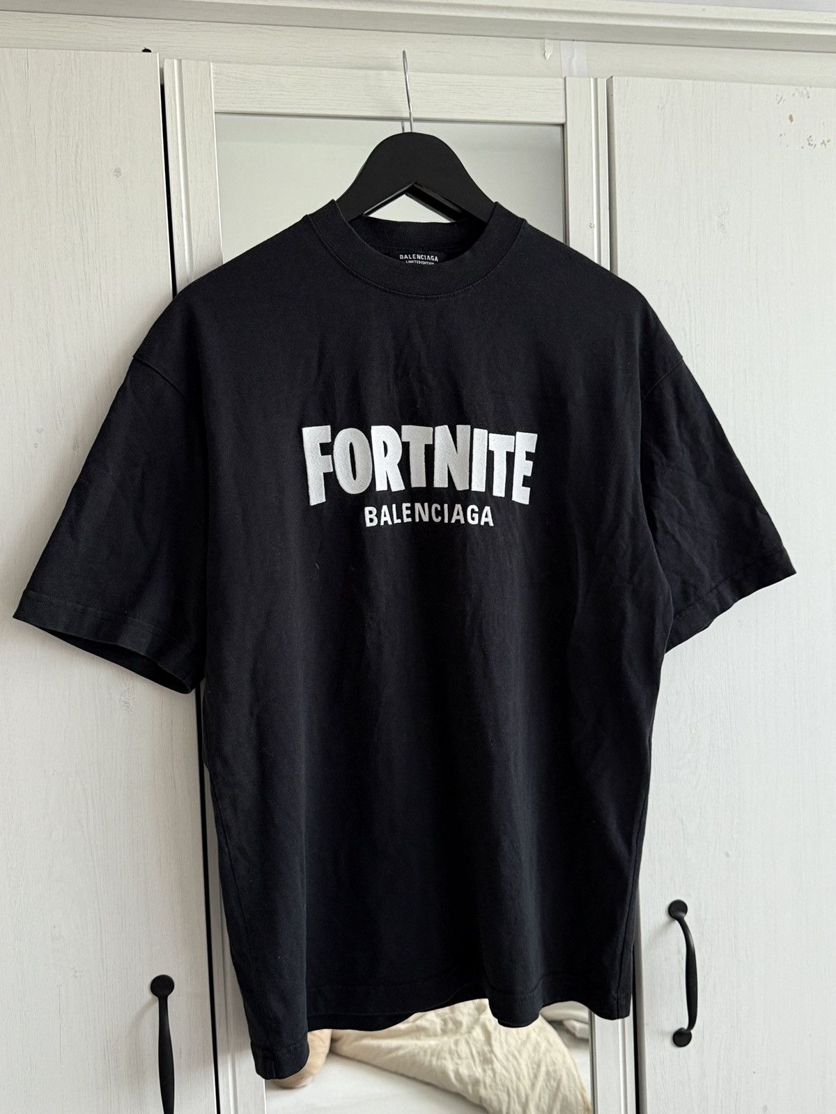 BALENCIAGA FORTNITE Tシャツ 21AW Balenciaga x FORTNITE©2021 Medium Fit T-shirt Black/White