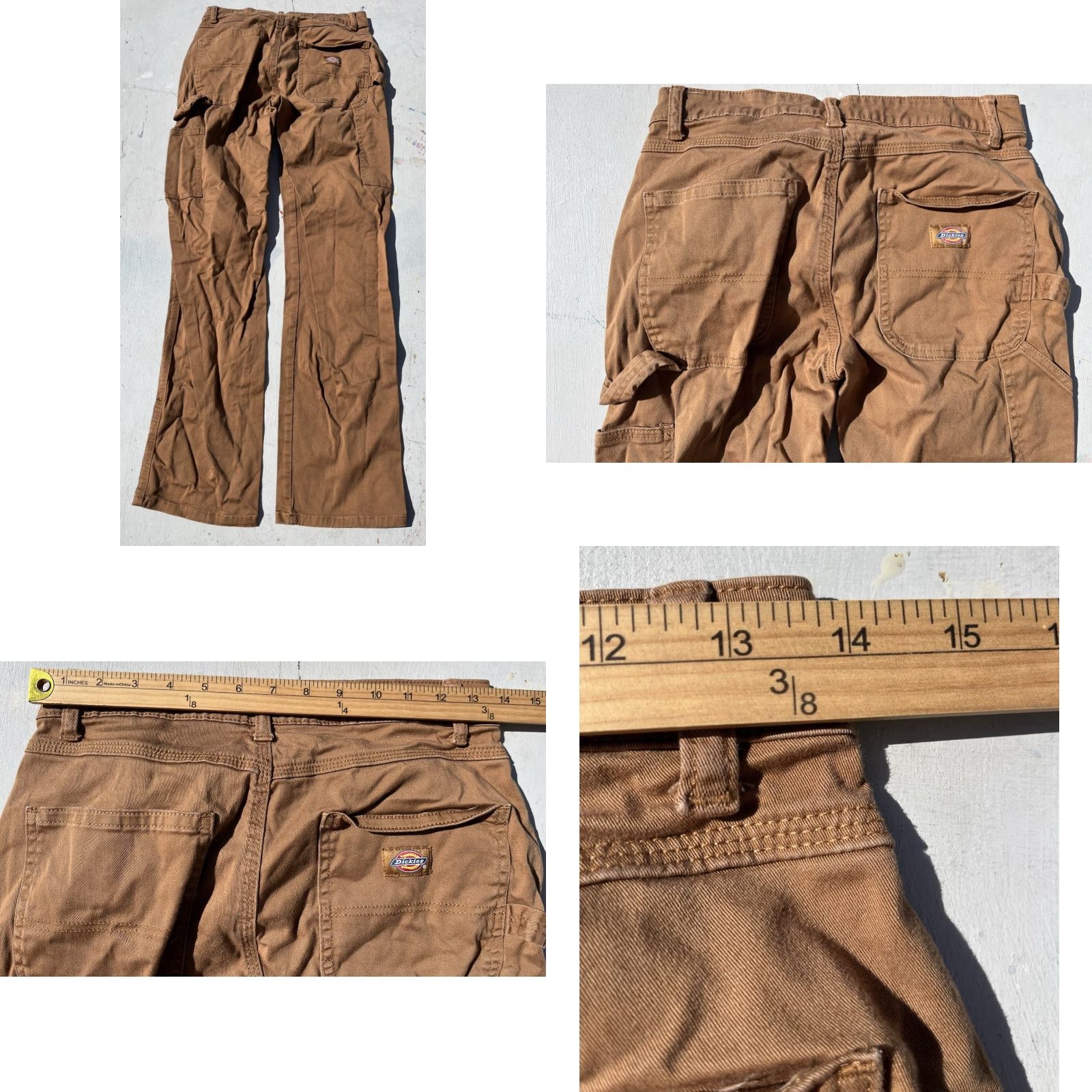 Dickies Dickies Women's Pants Beige Solid 25R Workwear Carpenter Street Skate Size 42" / US 20 - 8 Thumbnail