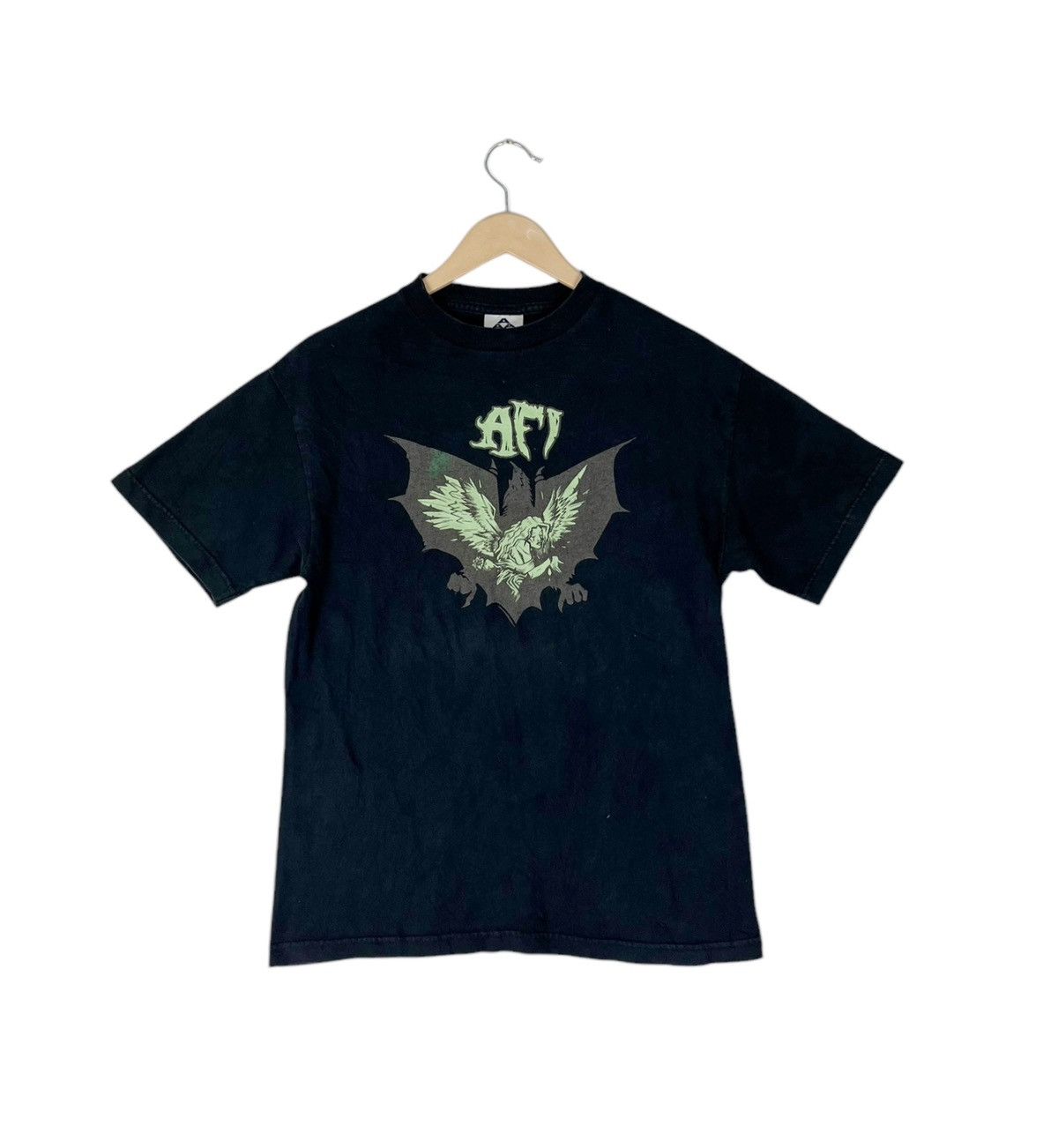 Band Tees × Vintage Vintage Y2K Afi Goth Punk Rock Band Glow In The Dark T Shirt Size US M / EU 48-50 / 2 - 1 Thumbnail