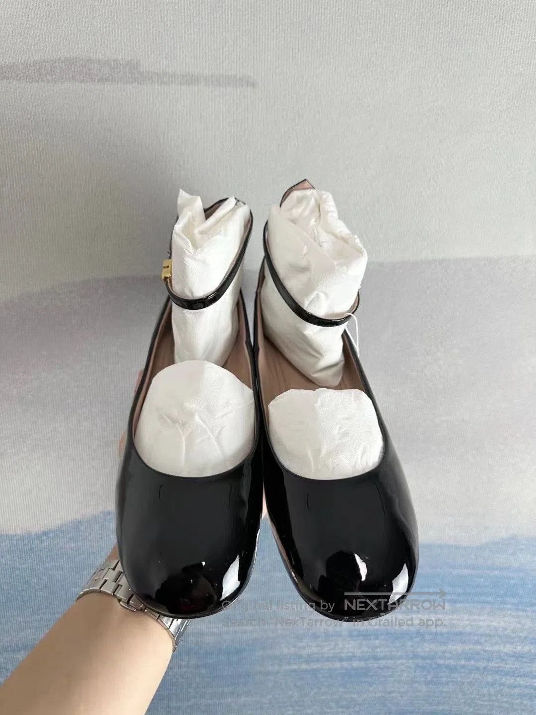 Valentino Valentino Black Patent Leather Flats. Size US 8.5 / IT 38.5 - 2 Thumbnail