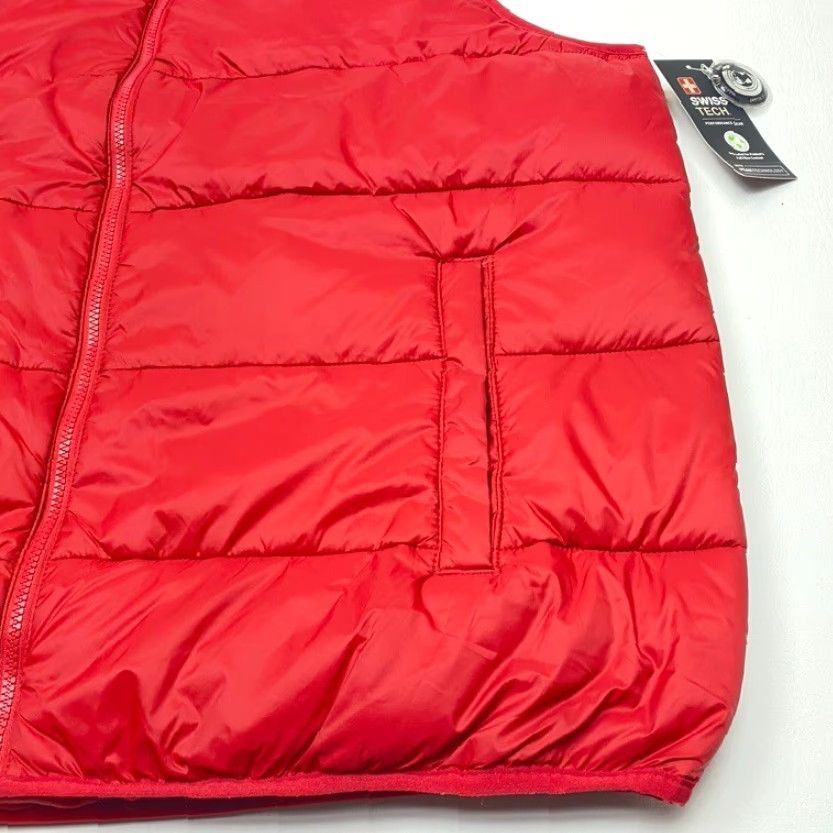 Vintage NWT Swiss Tech Puffer Vest Mens 2XL 50-52 Red Full Zip Pockets 7901 Size US XXL / EU 58 / 5 - 4 Thumbnail