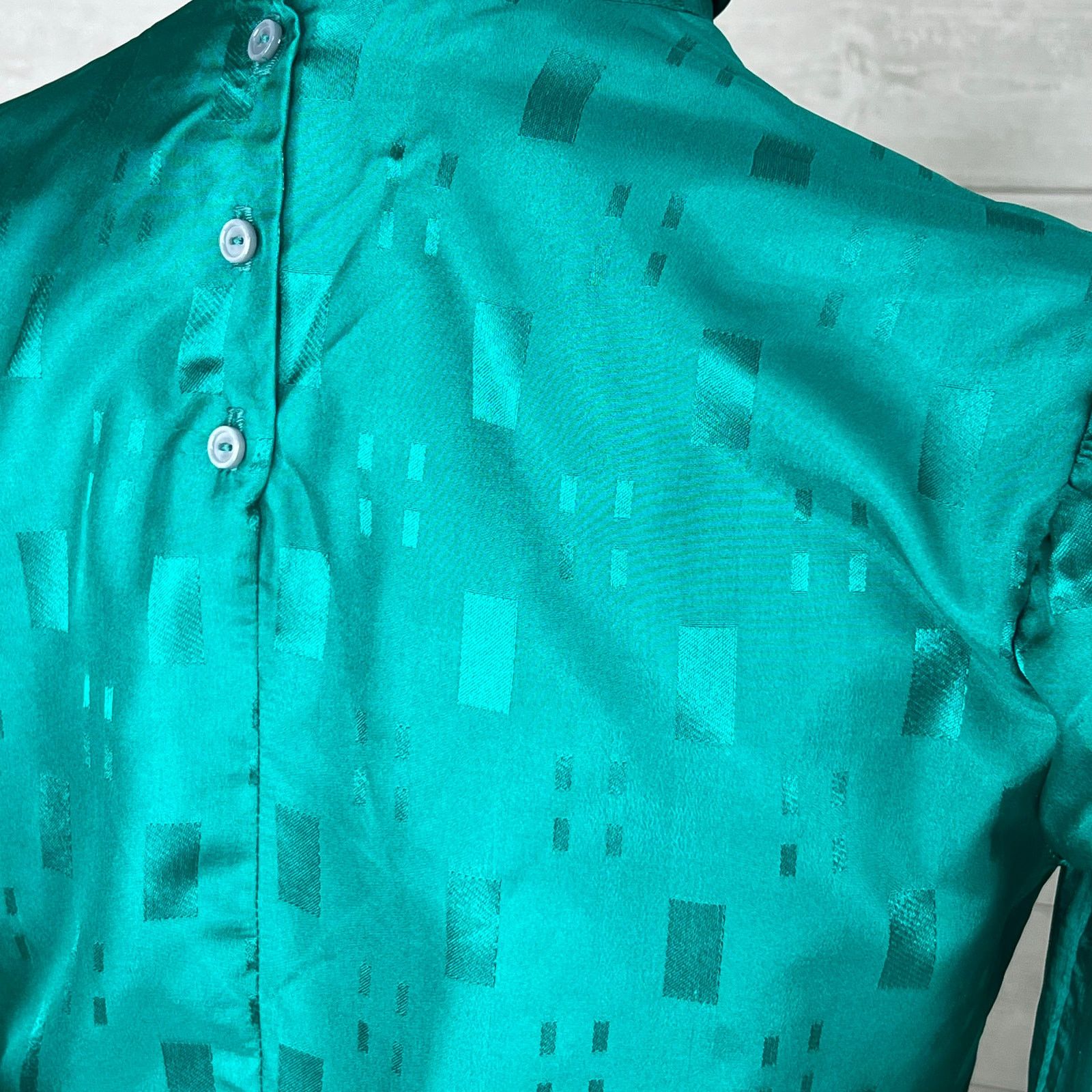 Other Avon Fashions vintage 80's green high neck blouse size 5/6 Size S / US 4 / IT 40 - 4 Thumbnail