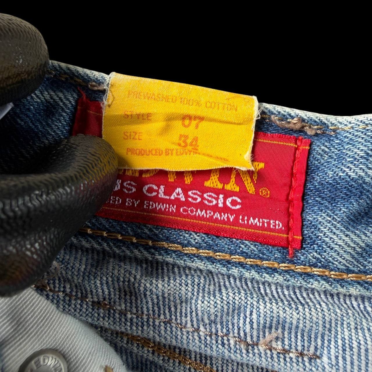 Vintage VINTAGE 90S EDWIN JAPAN CLASSIC DENIM LIGHT PRE-WASHED W30" Size US 30 / EU 46 - 8 Thumbnail