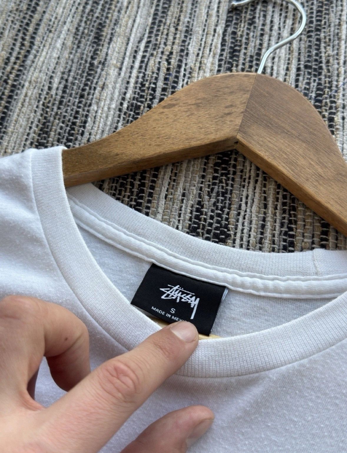 Stussy Stussy Big Logo Classic Y2K White Long Sleeve Size S Men Size US S / EU 44-46 / 1 - 7 Thumbnail
