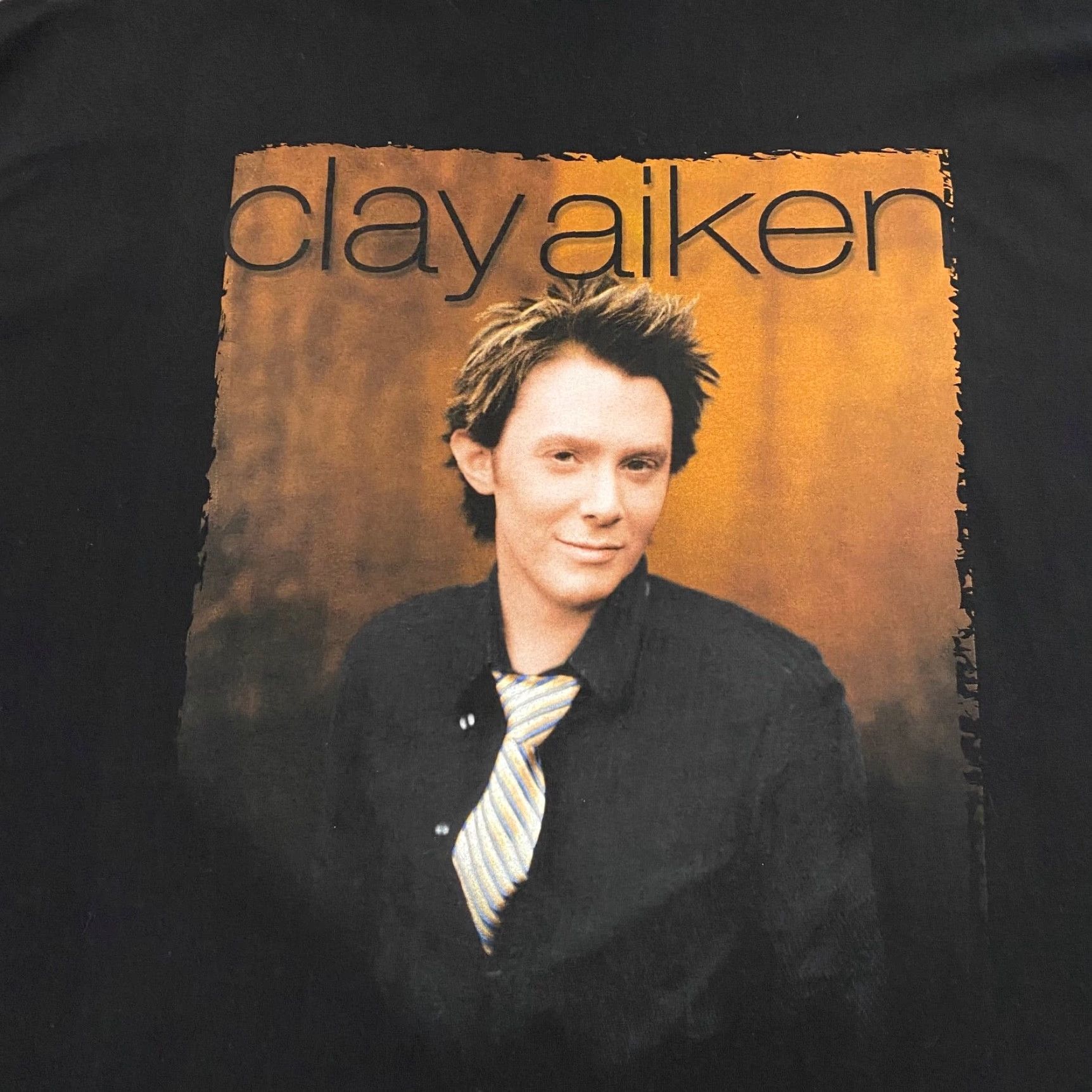 Vintage VINTAGE CLAY AIKEN 2004 Tour Shirt Mens 2XL Black Graphic Music Tee S/S Size US XXL / EU 58 / 5 - 2 Thumbnail